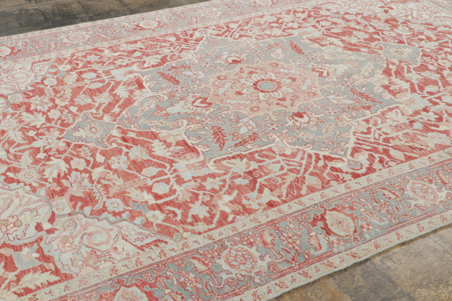 Antique Heriz Floral Rug