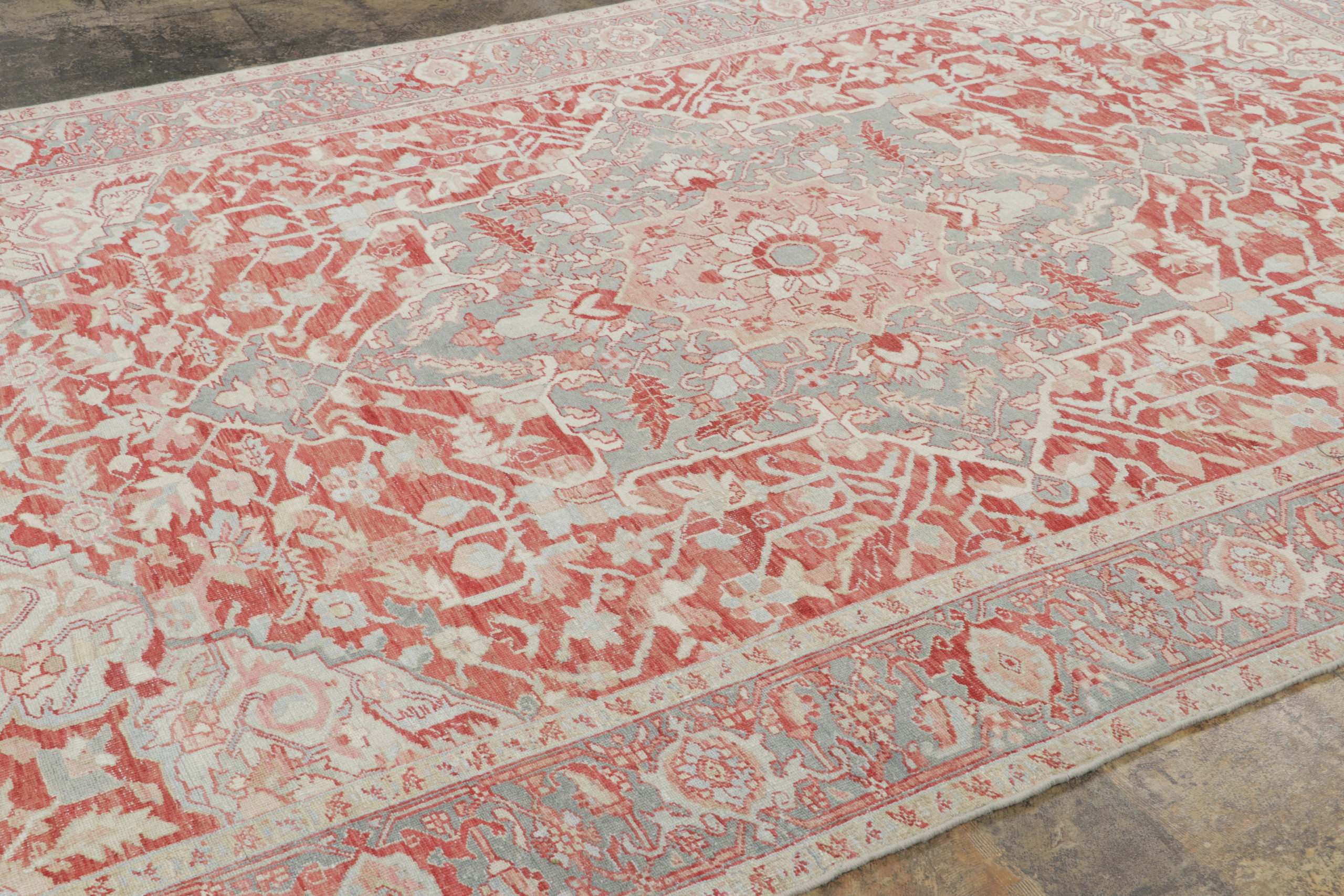 Antique Heriz Floral Rug