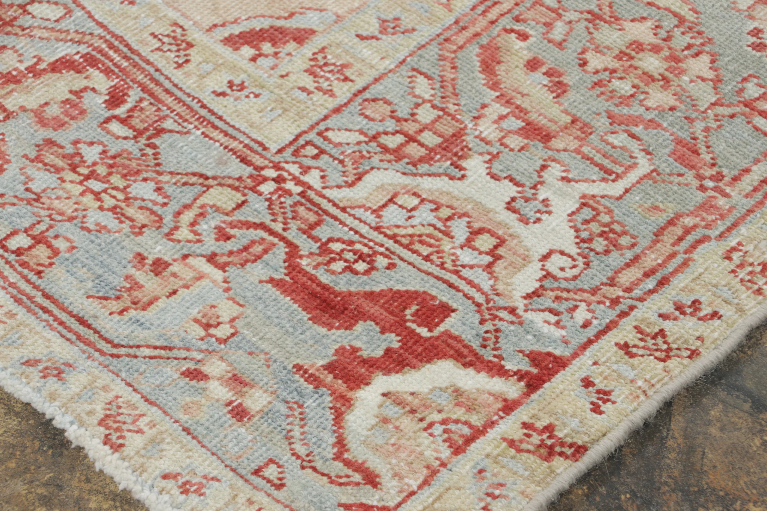 Antique Heriz Floral Rug