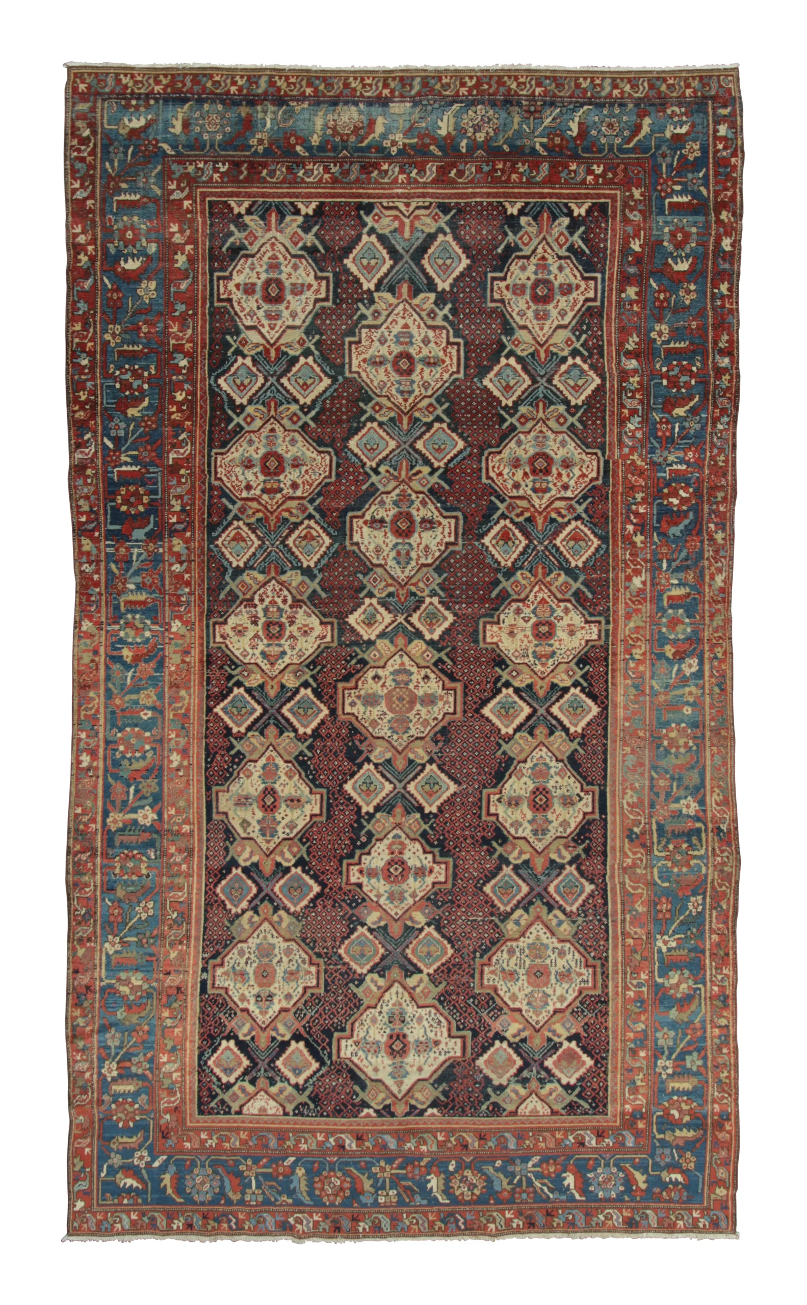 Antique Bakhtiari Tribal Rug