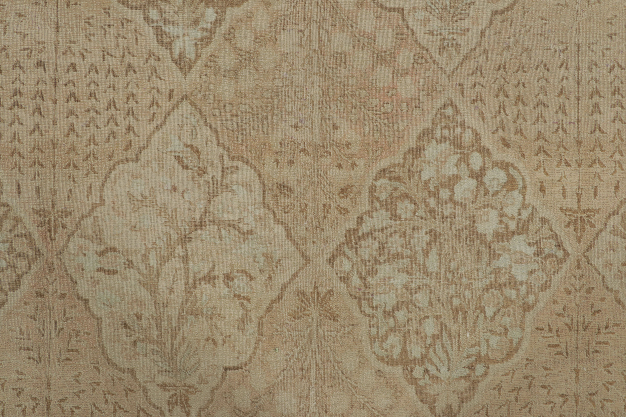 Antique Tabriz Floral Rug