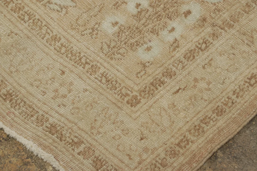 Antique Tabriz Floral Rug