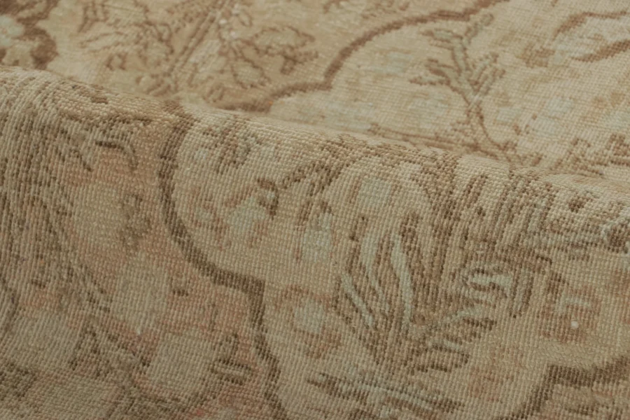 Antique Tabriz Floral Rug