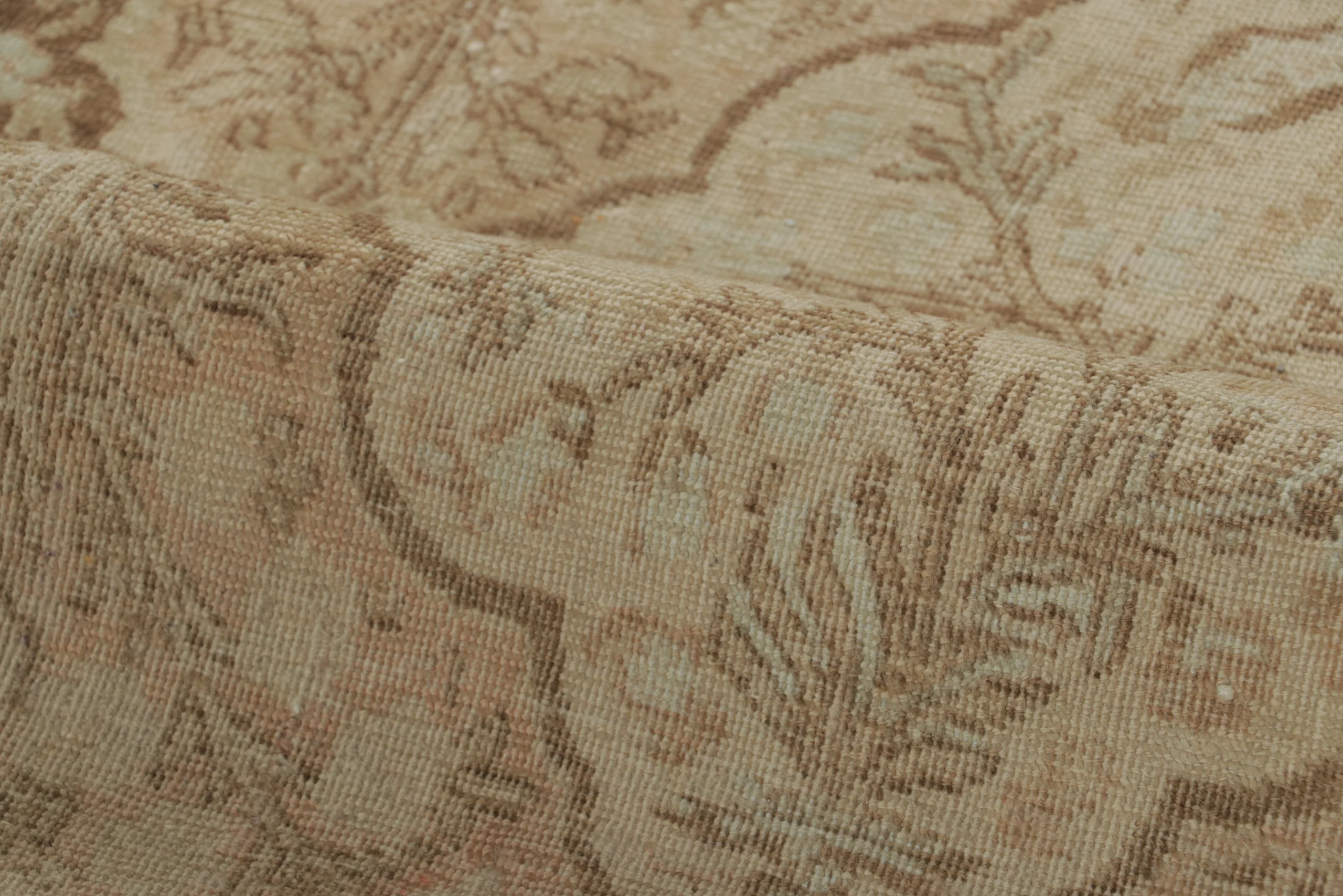 Antique Tabriz Floral Rug