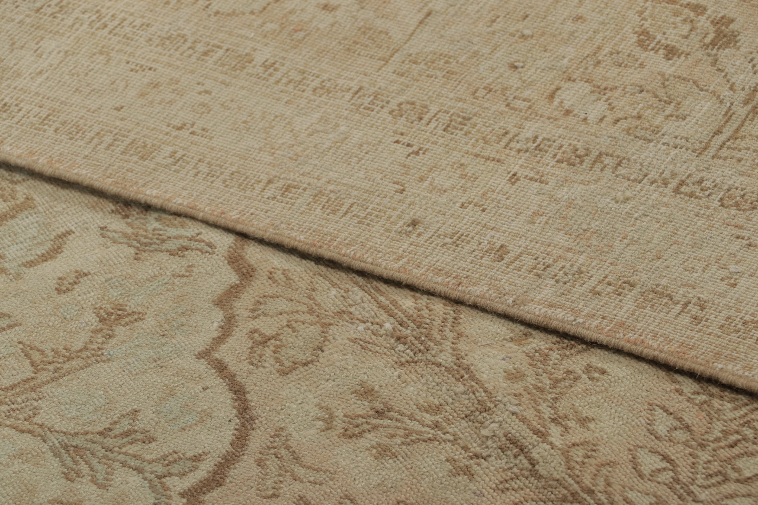 Antique Tabriz Floral Rug