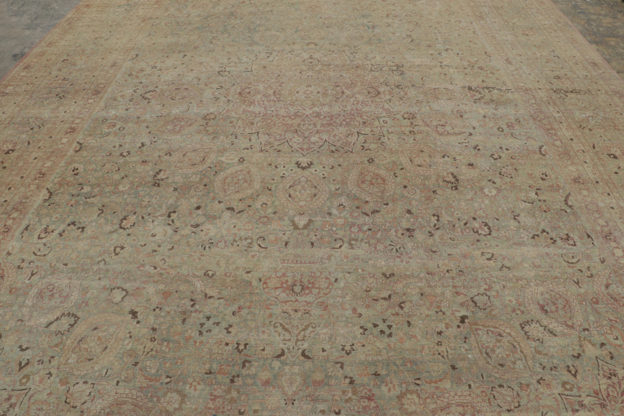 Oversized Antique Persian Mashad Rug