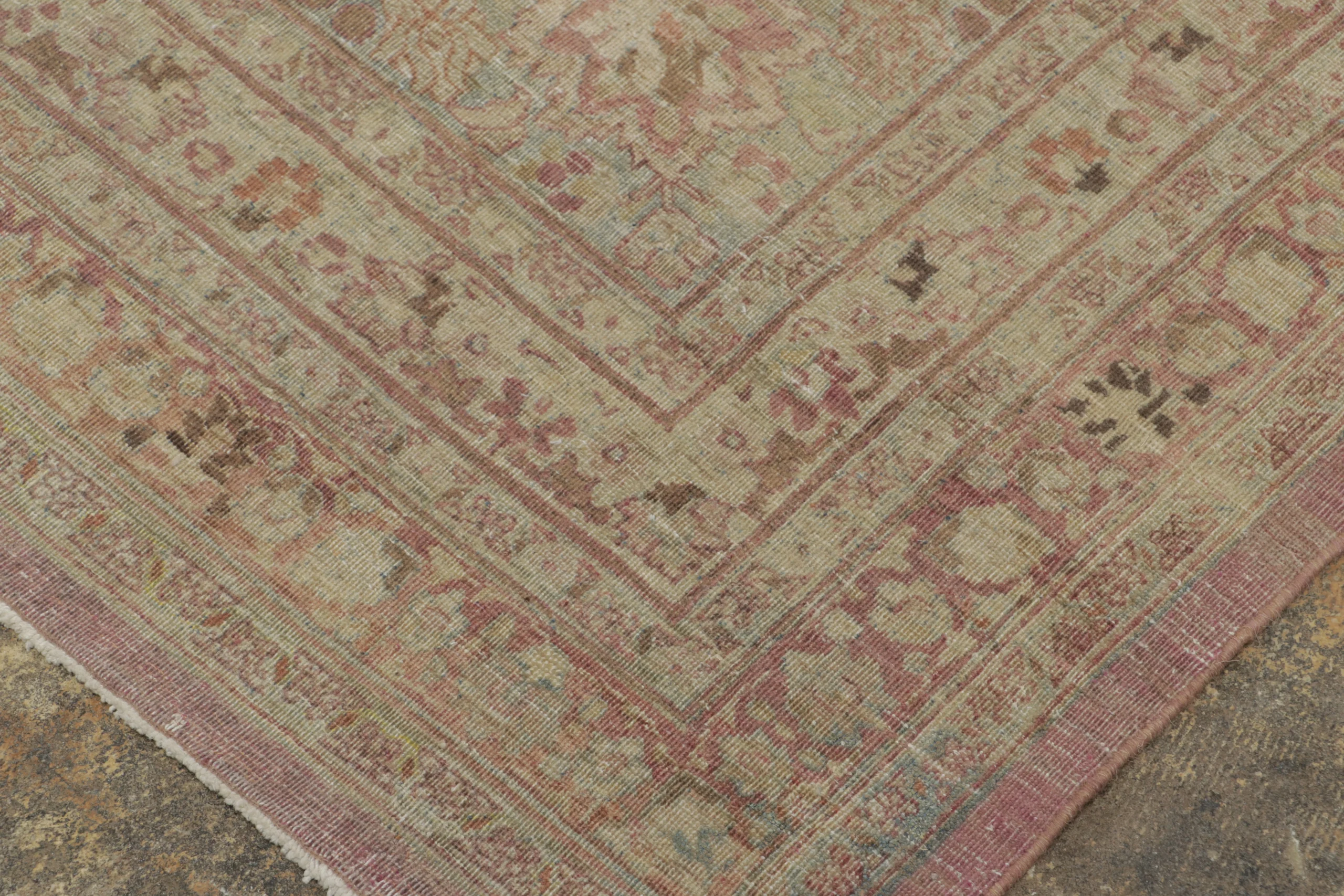 Oversized Antique Persian Mashad Rug