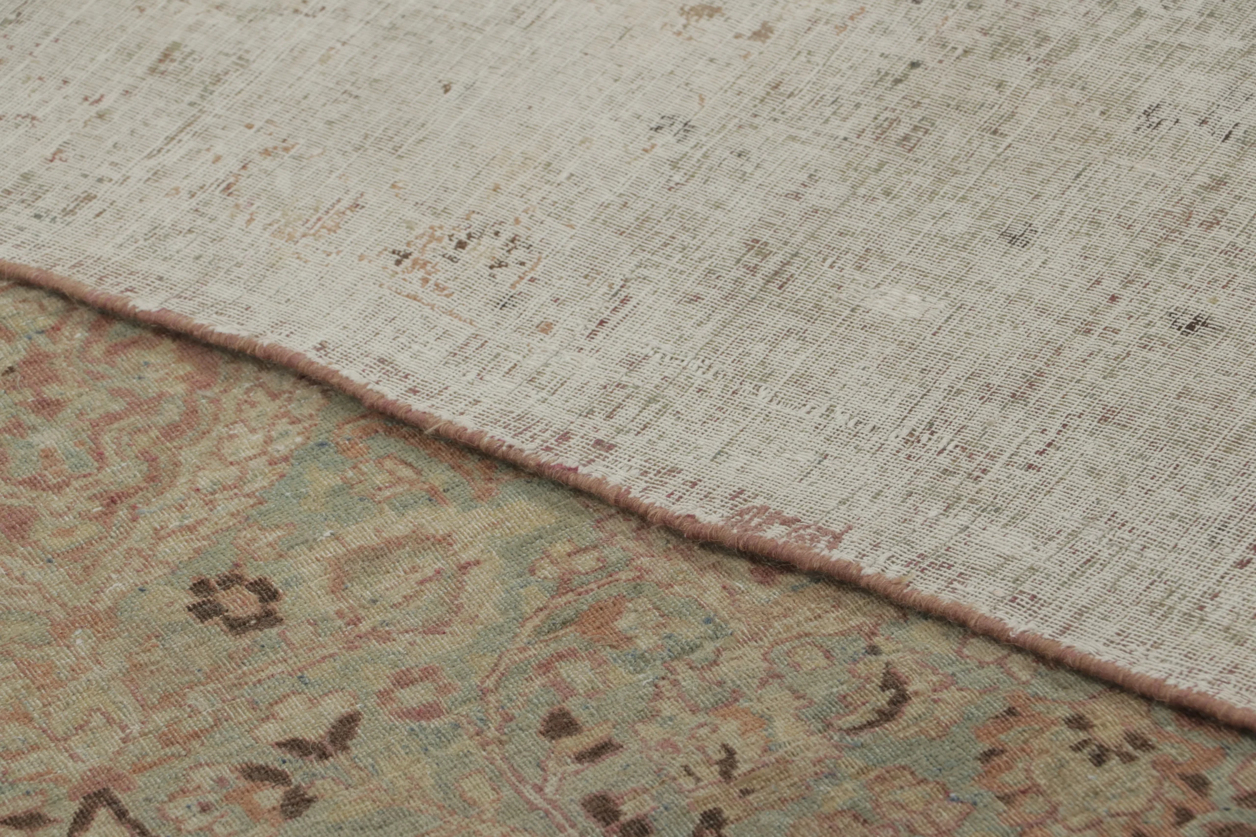 Oversized Antique Persian Mashad Rug