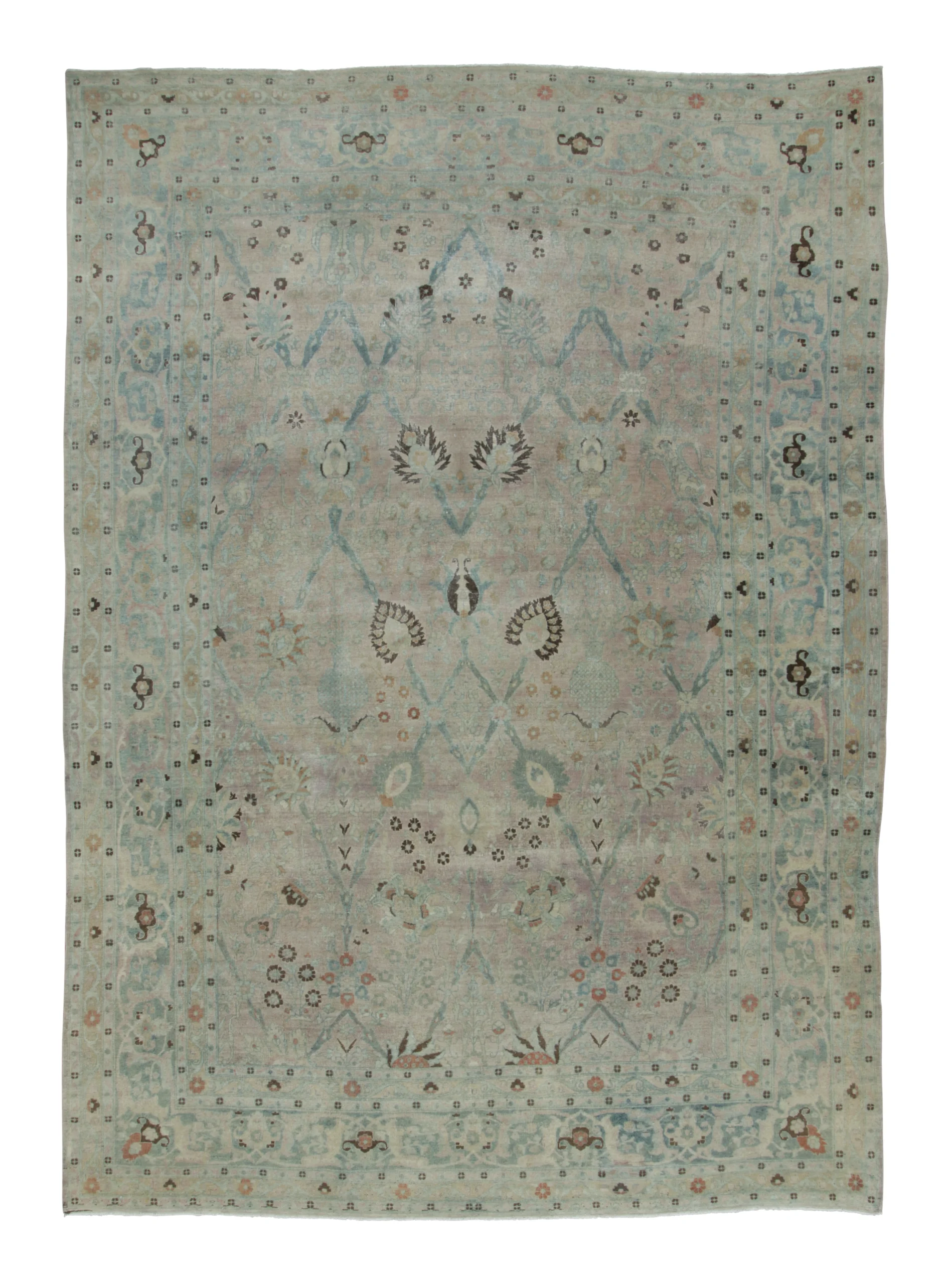 Antique Persian Mashad Rug