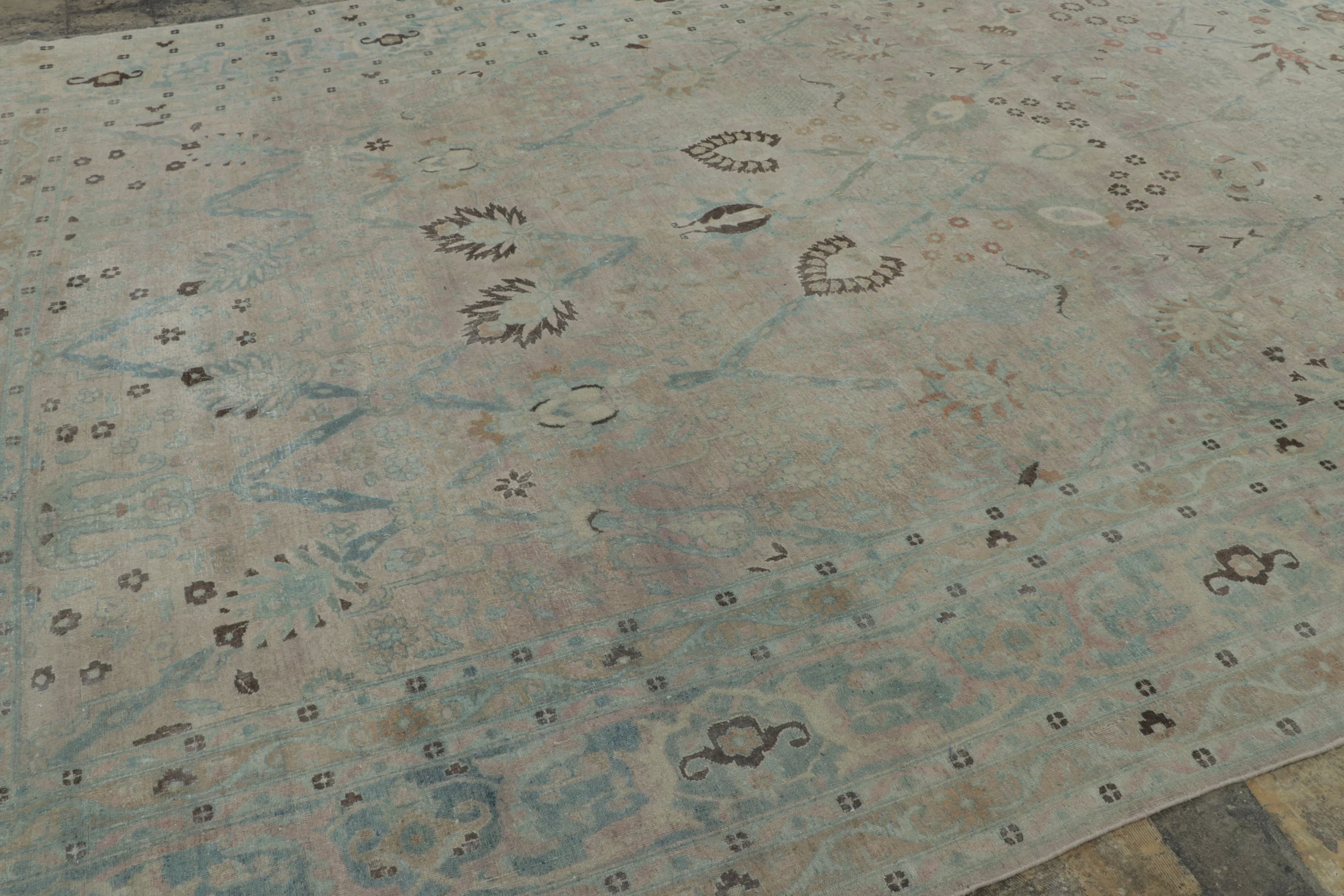 Antique Persian Mashad Rug