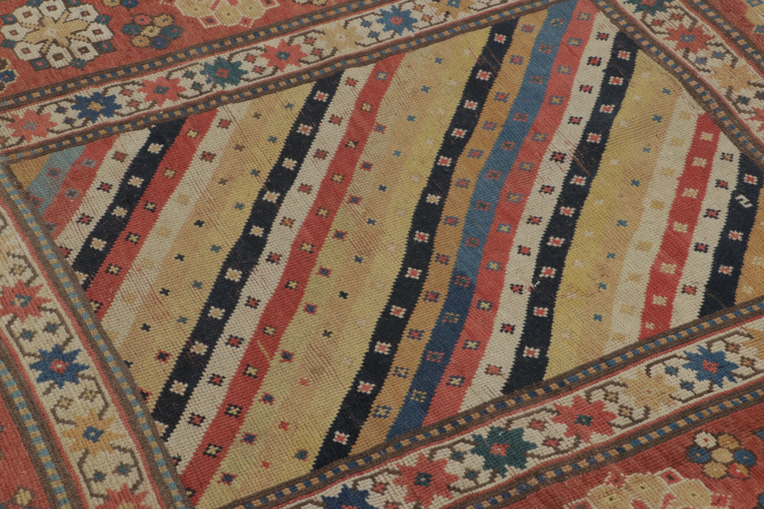 Antique Kuba Caucasus Square Rug