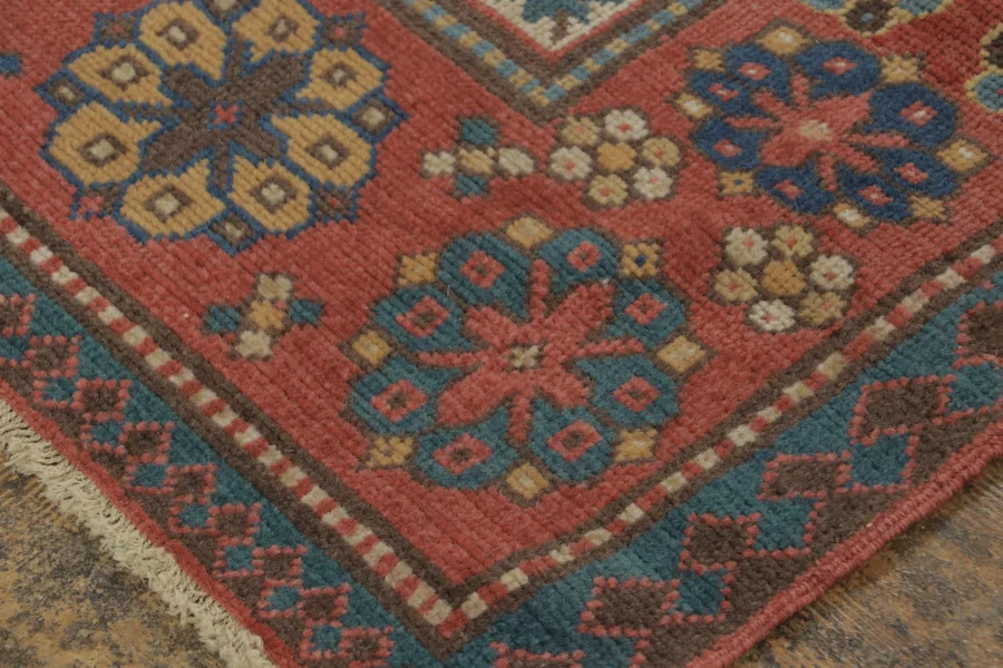 Antique Kuba Caucasus Square Rug