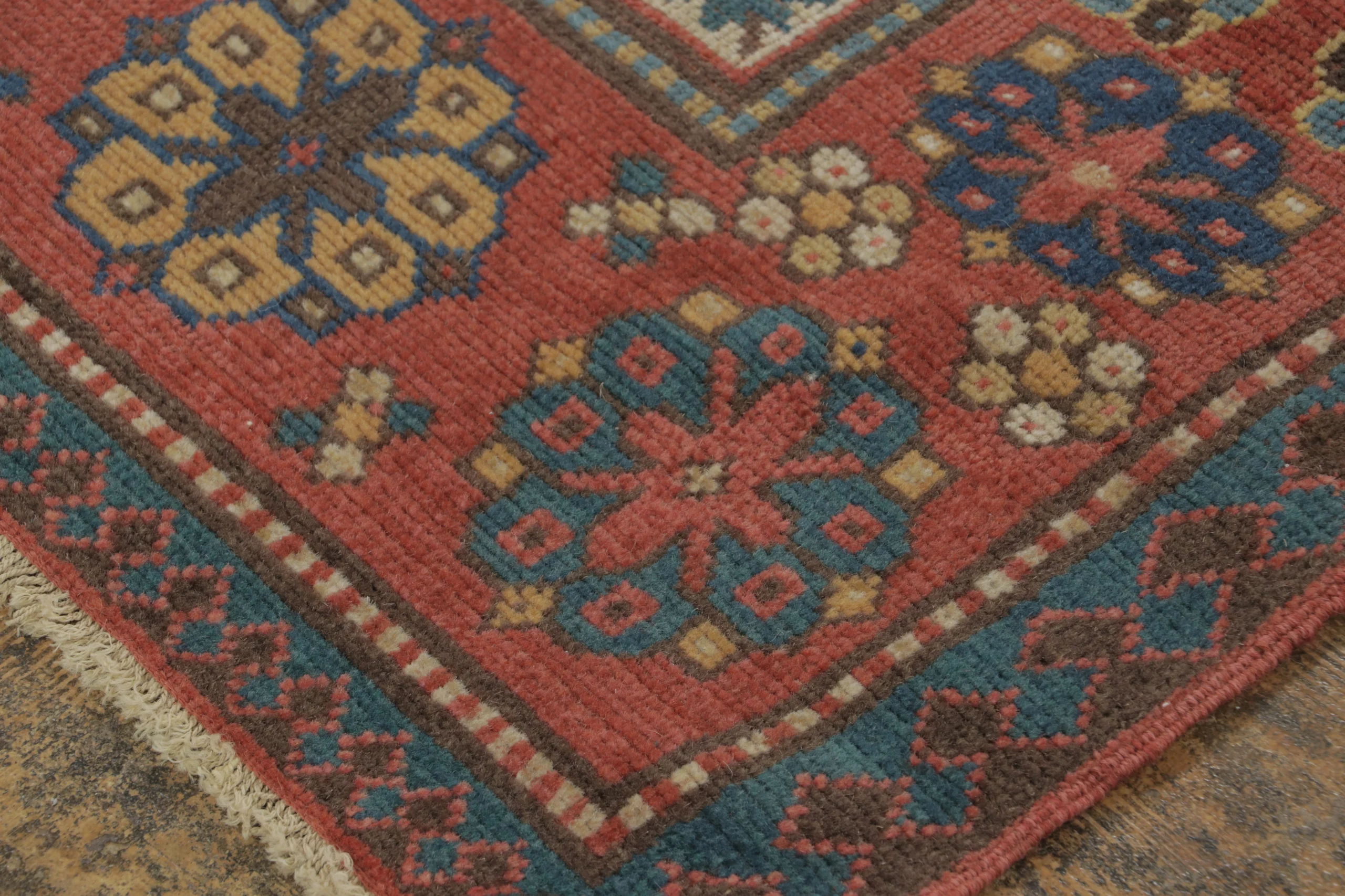 Antique Kuba Caucasus Square Rug