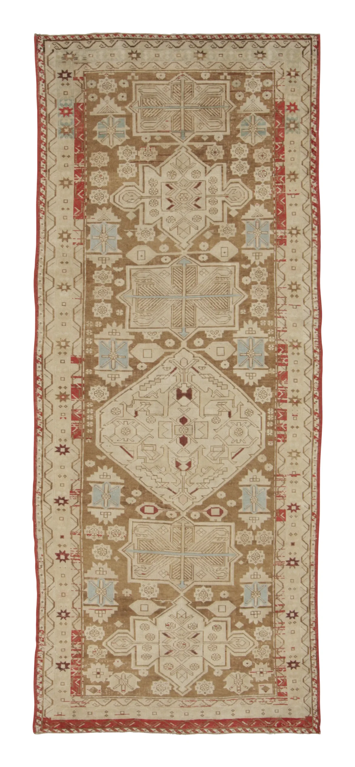 Antique Karabagh Geometric Runner