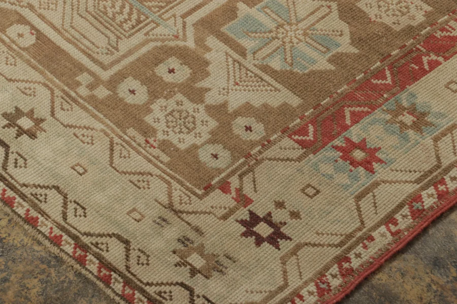 Antique Karabagh Geometric Runner