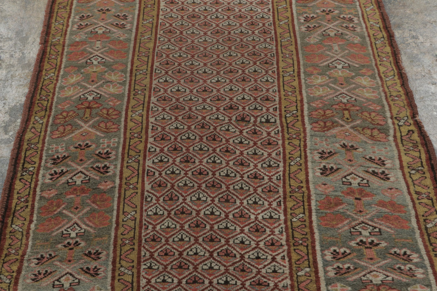 Antique Persian Geometric Runner