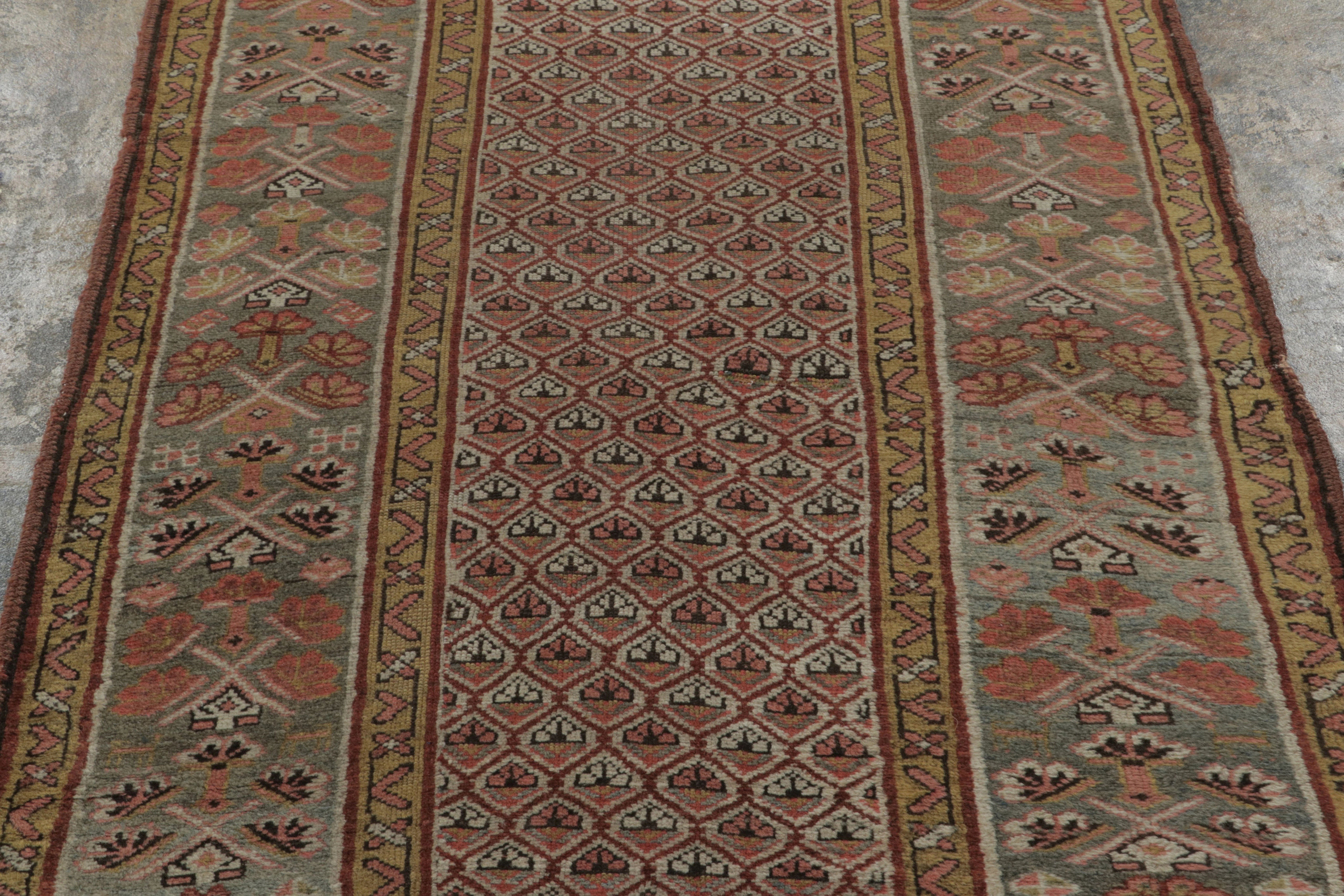 Antique Persian Geometric Runner