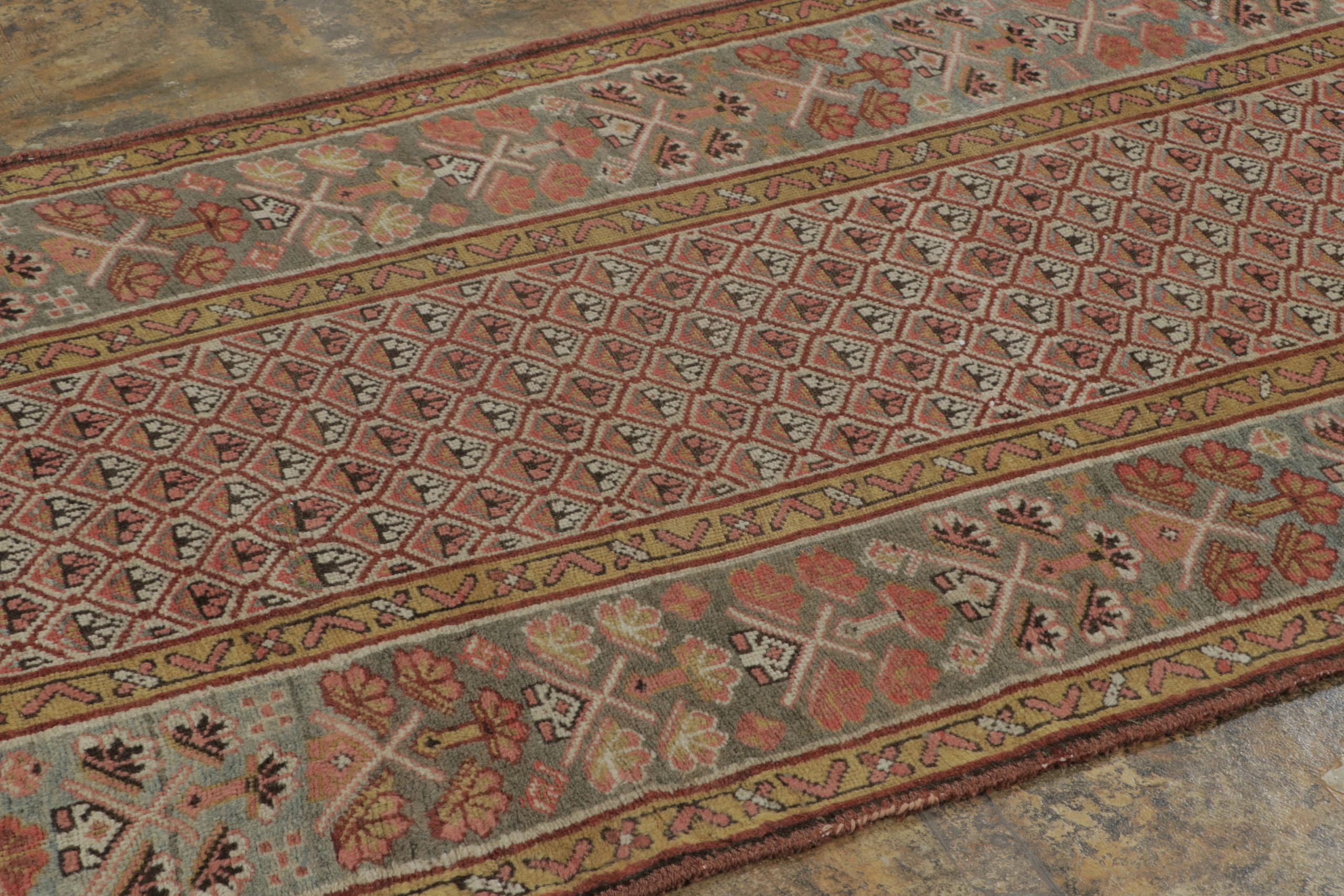 Antique Persian Geometric Runner