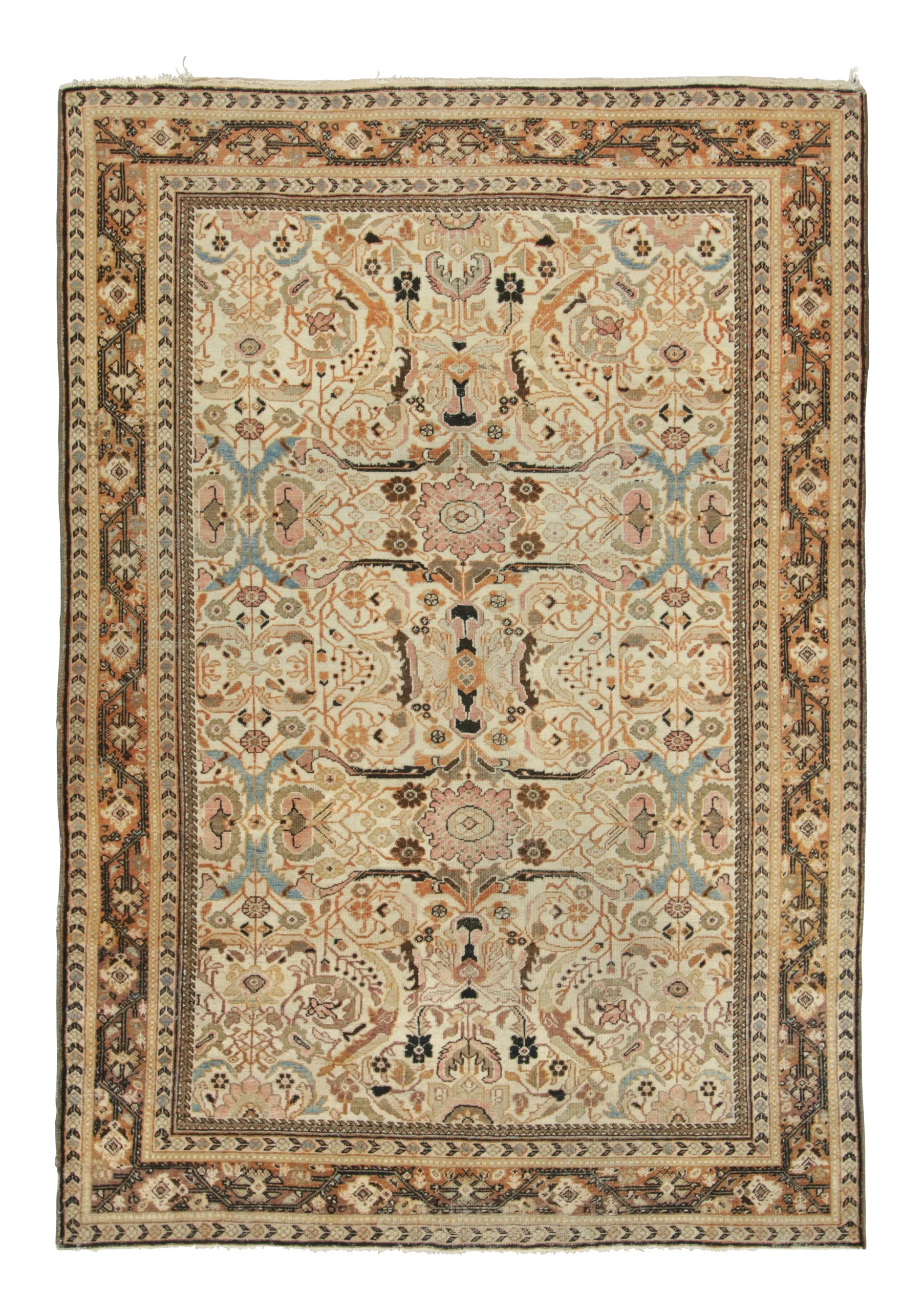 Antique Persian Mahal Rug