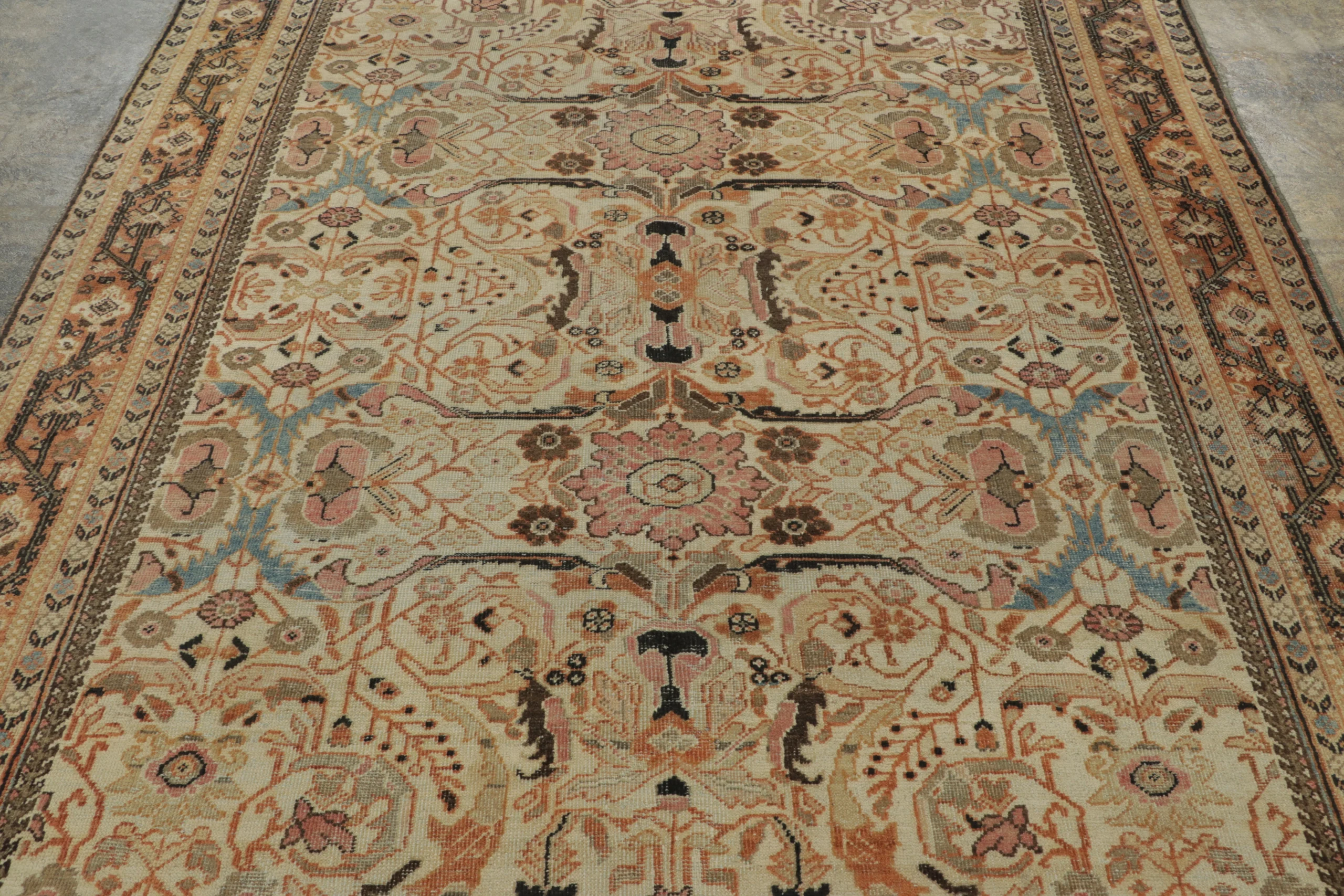 Antique Persian Mahal Rug