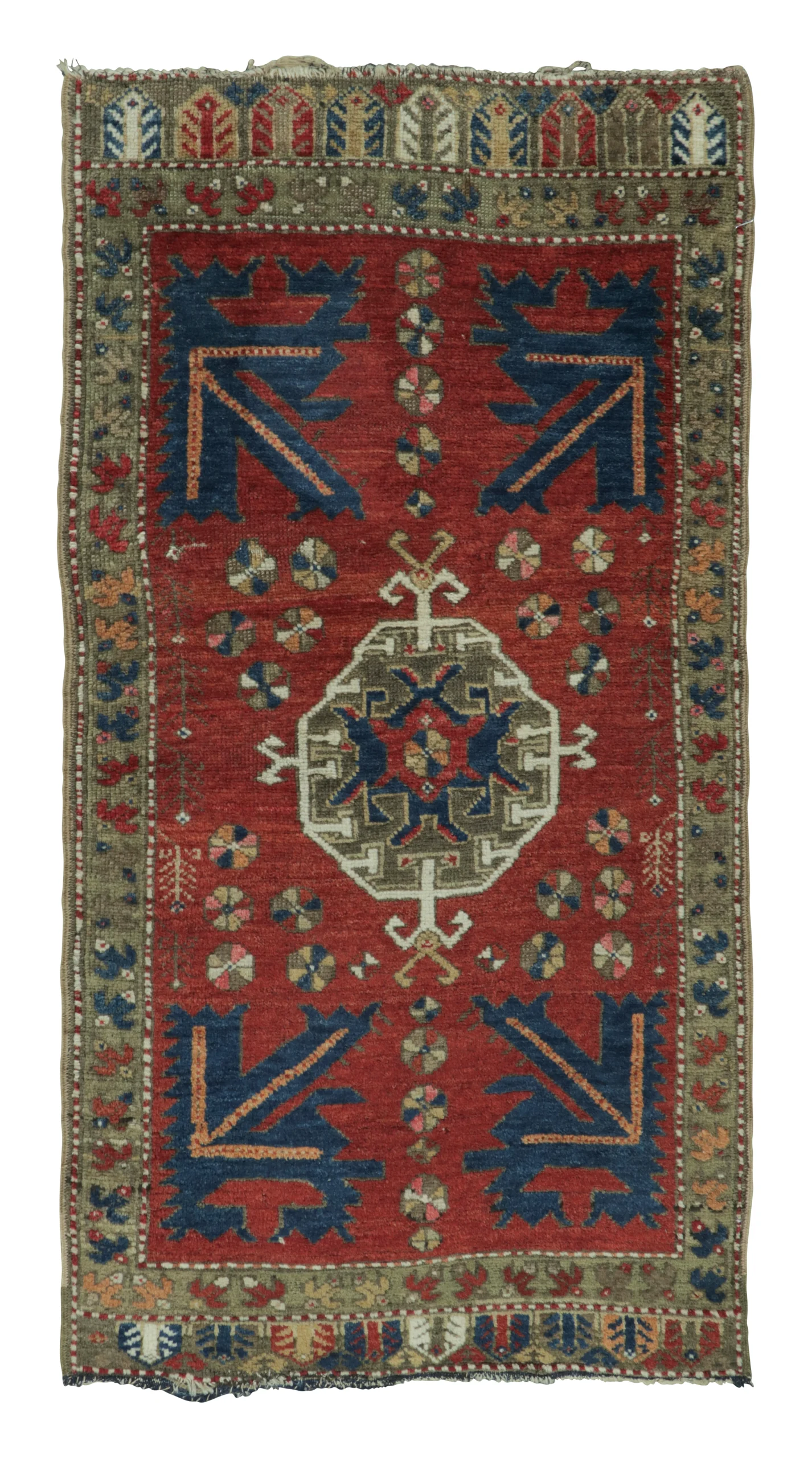 Antique Turkish Yastik Rug