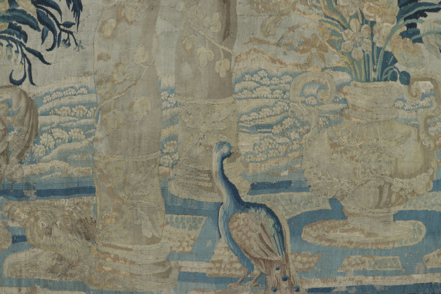 Antique Belgian Pictorial Tapestry