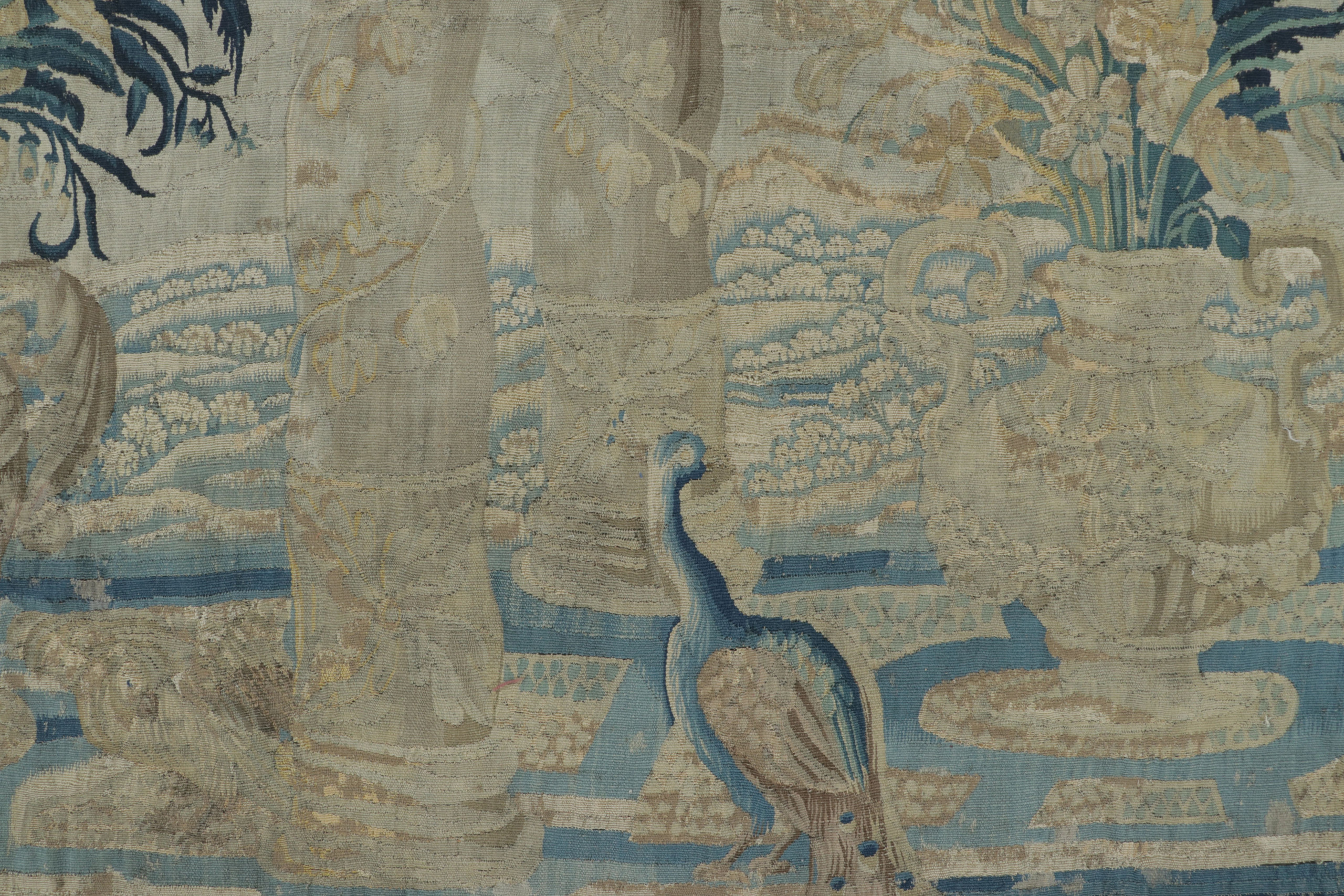 Antique Belgian Pictorial Tapestry