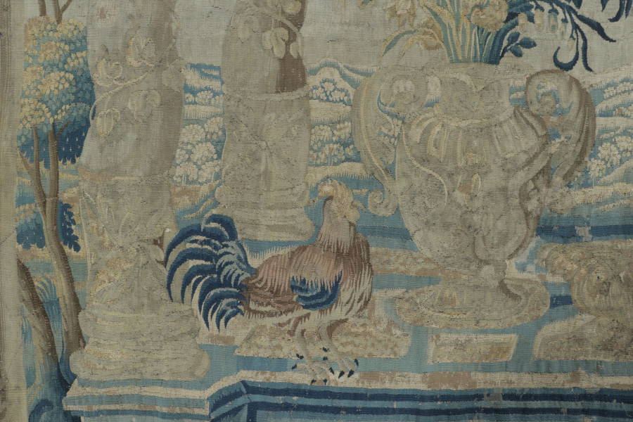 Antique Belgian Pictorial Tapestry