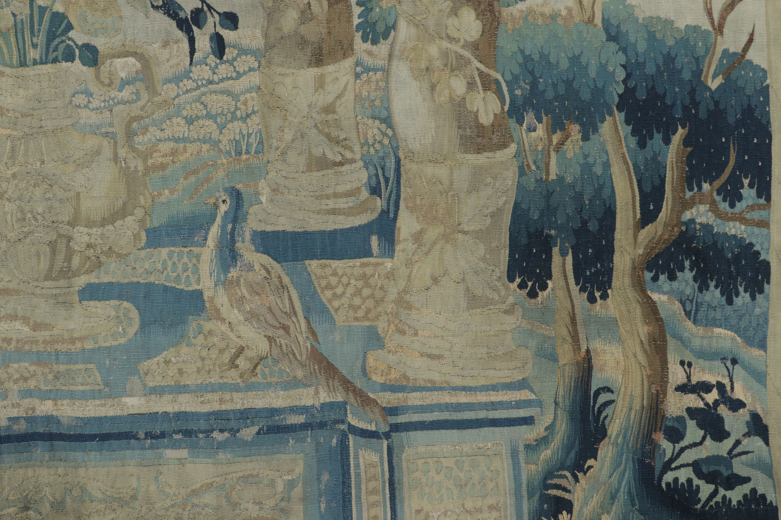 Antique Belgian Pictorial Tapestry