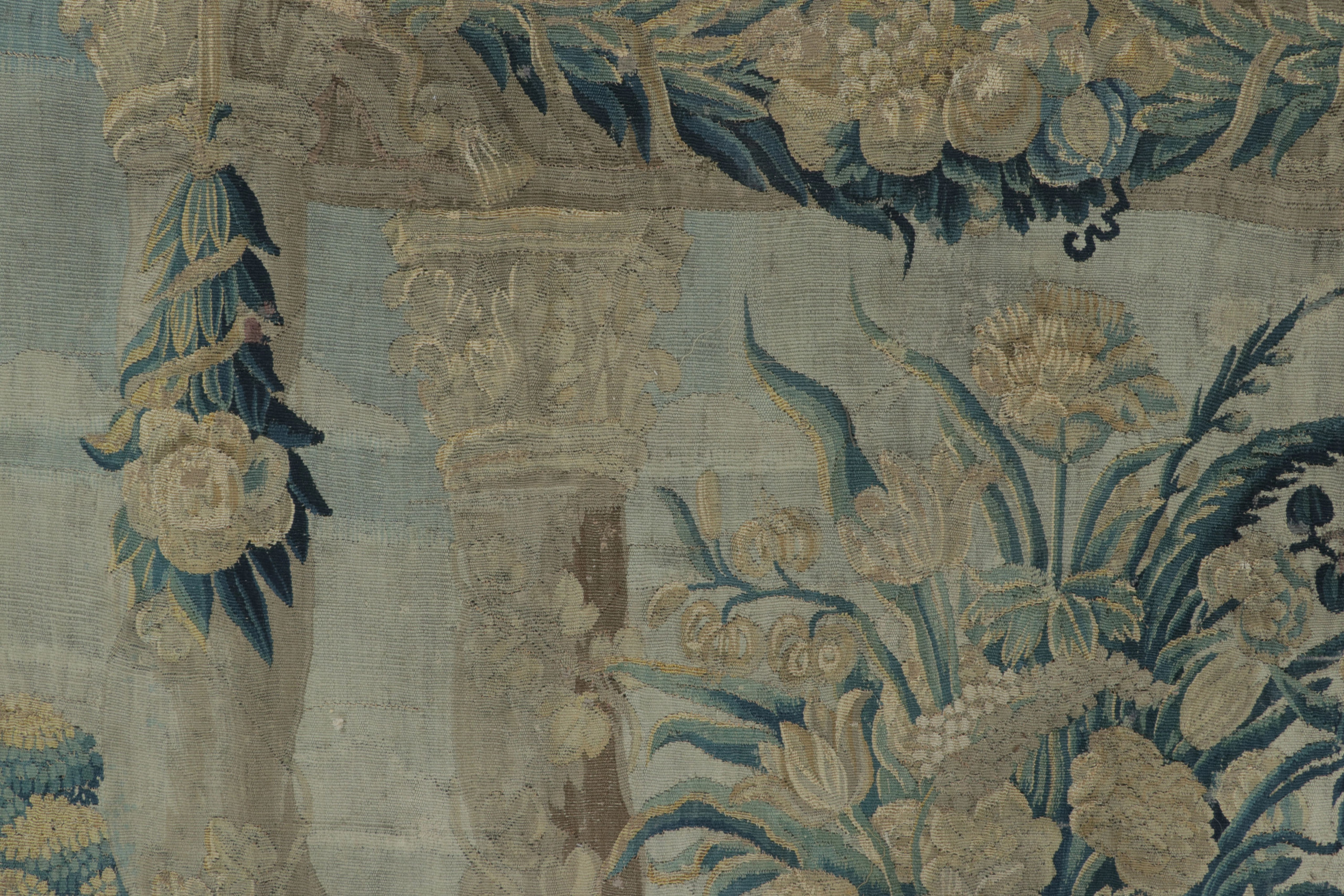 Antique Belgian Pictorial Tapestry