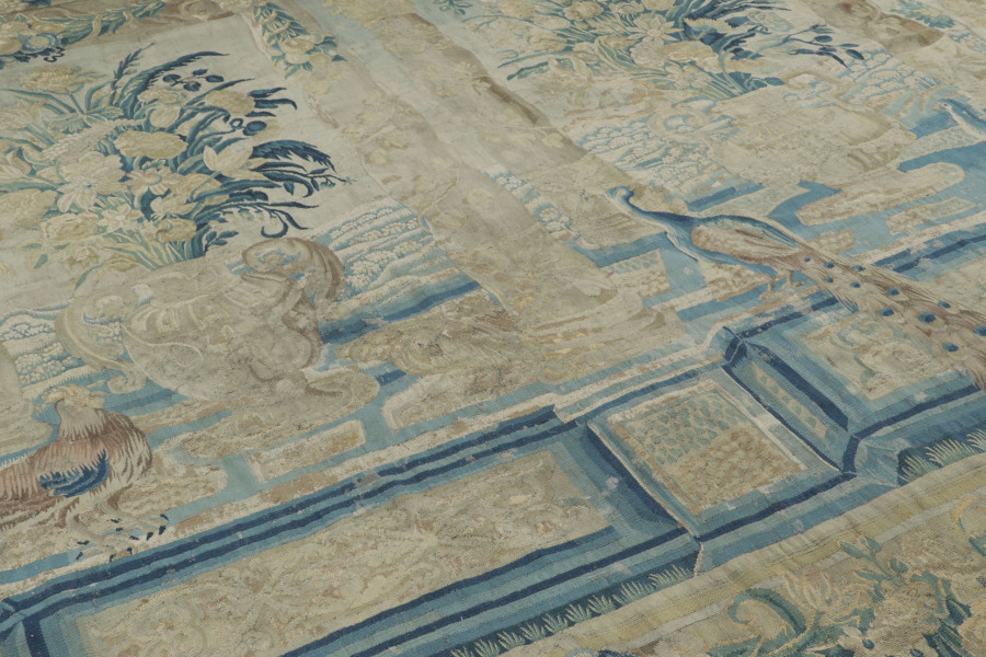 Antique Belgian Pictorial Tapestry