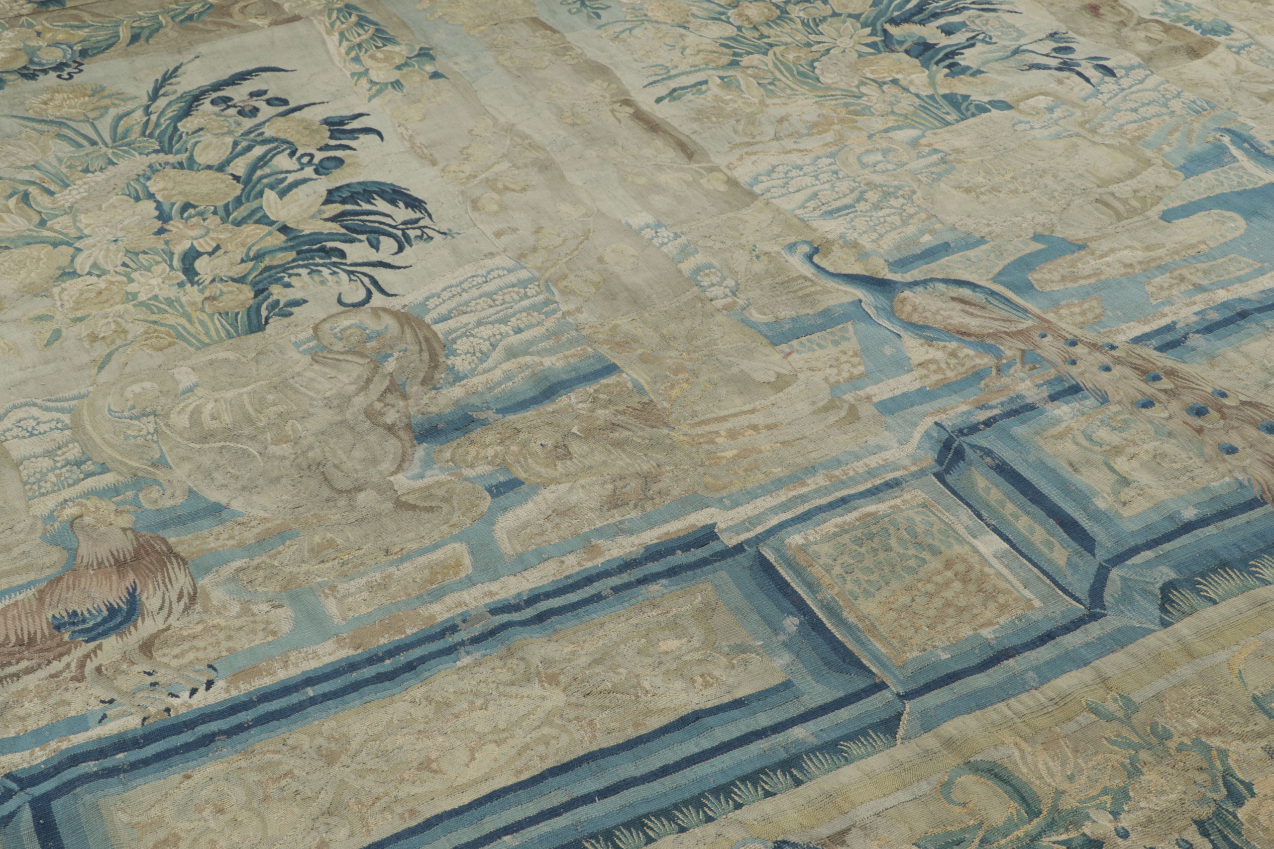 Antique Belgian Pictorial Tapestry