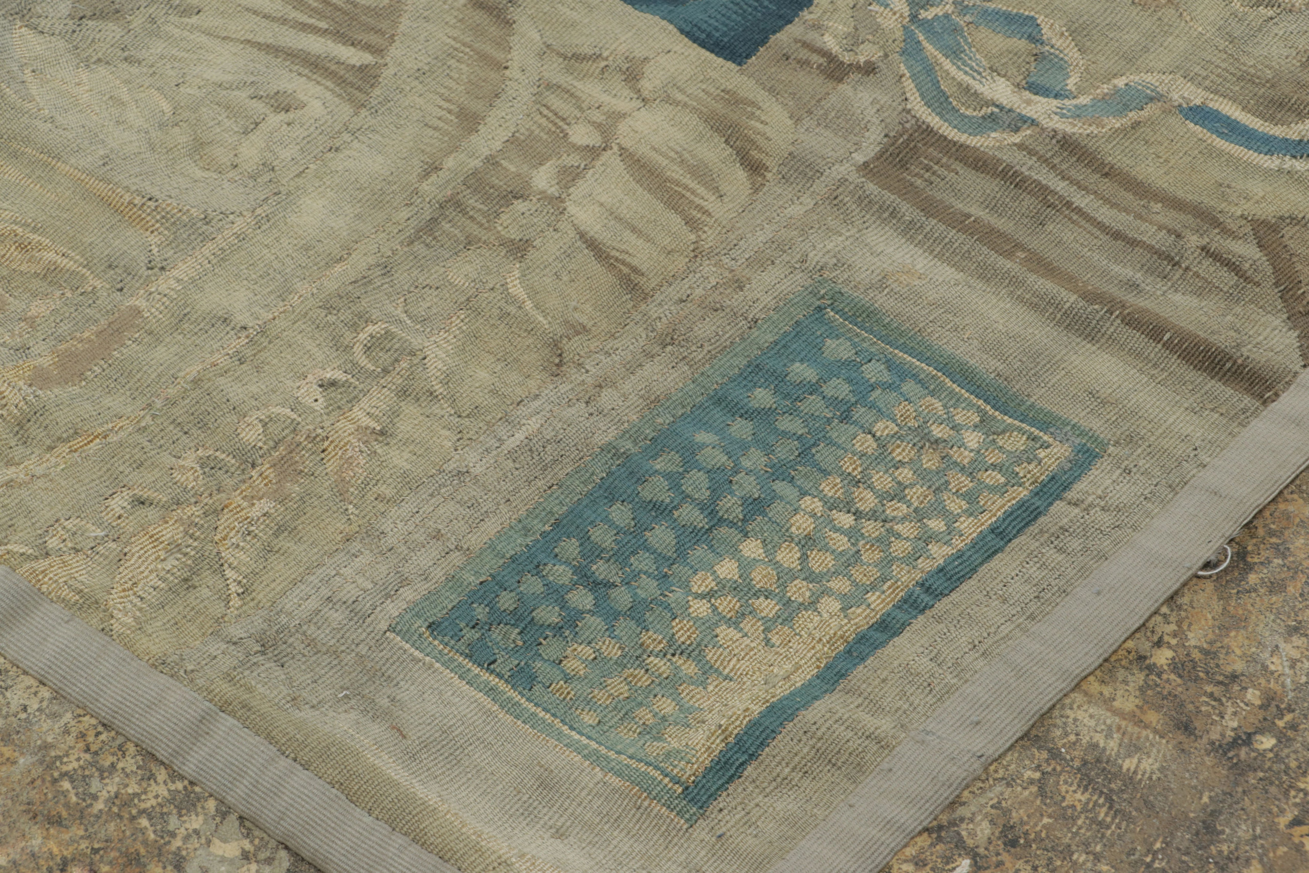 Antique Belgian Pictorial Tapestry