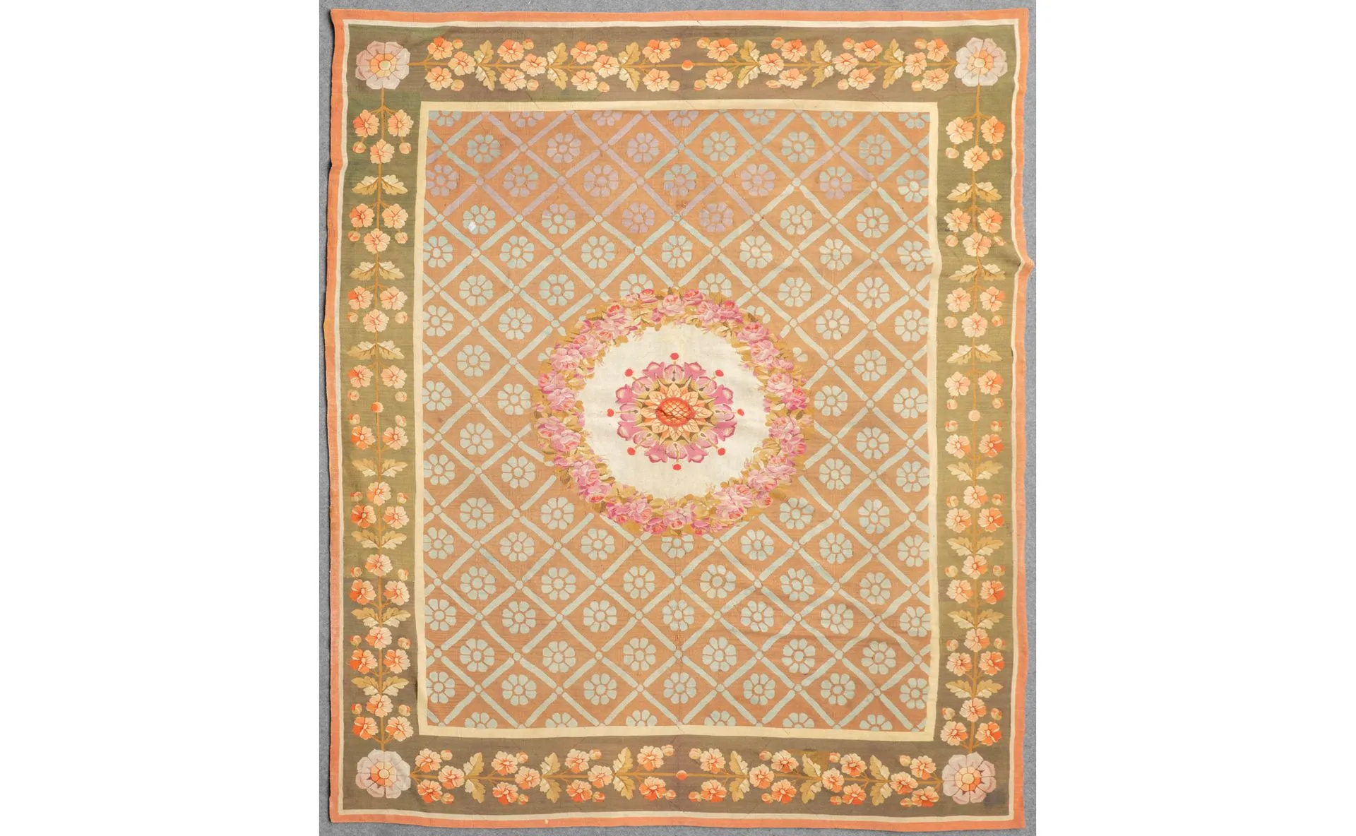 Antique French Aubusson Rug
