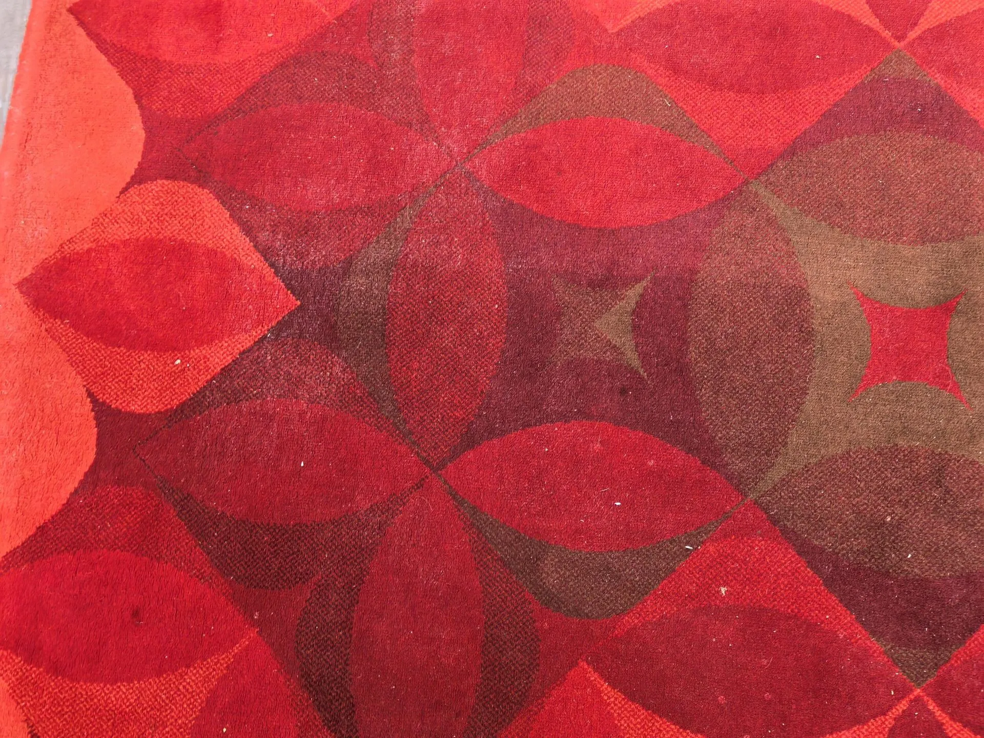 Vintage Danish Geometric Rug