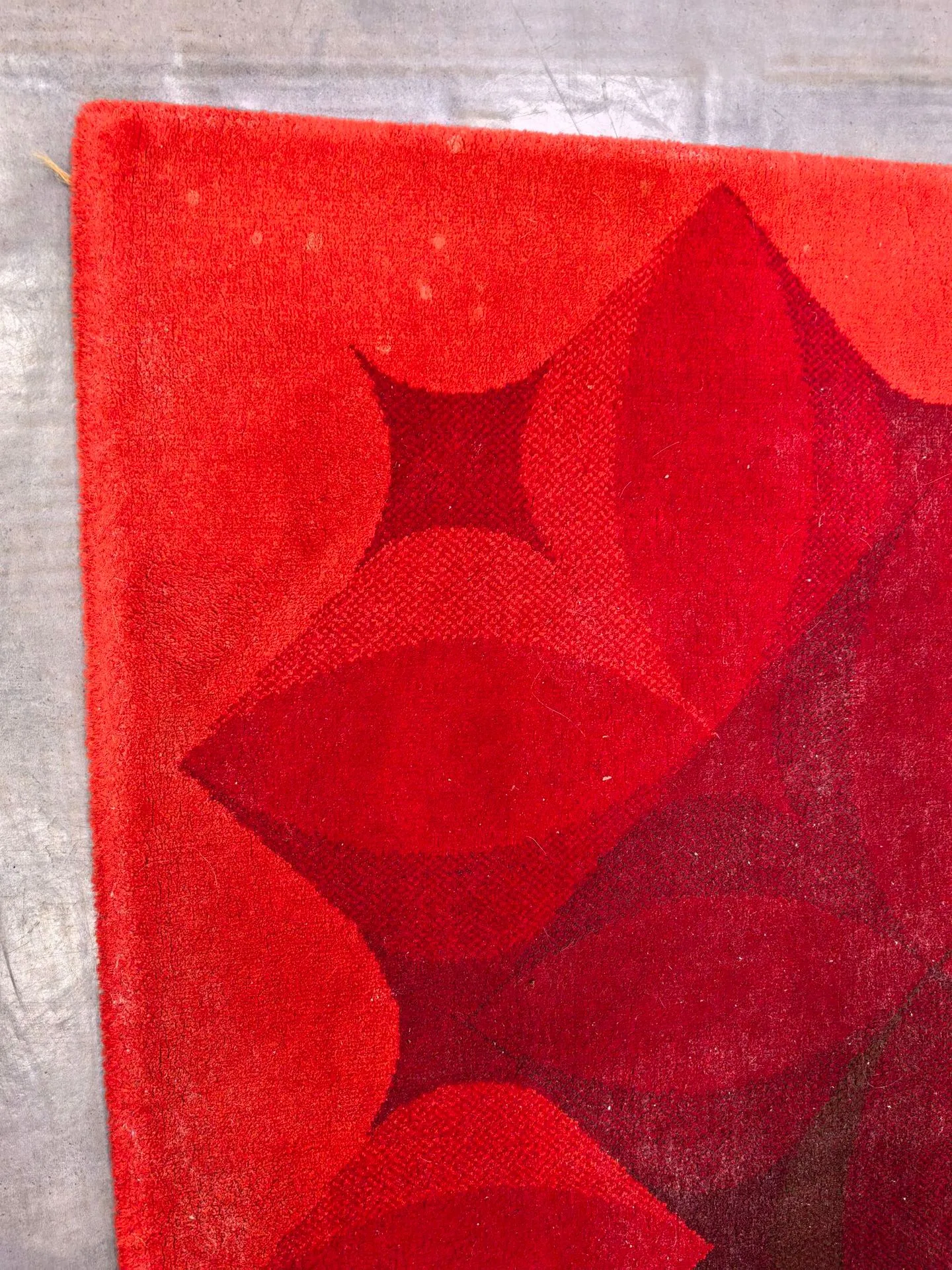 Vintage Danish Geometric Rug