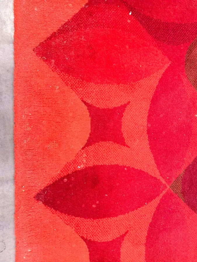Vintage Danish Geometric Rug