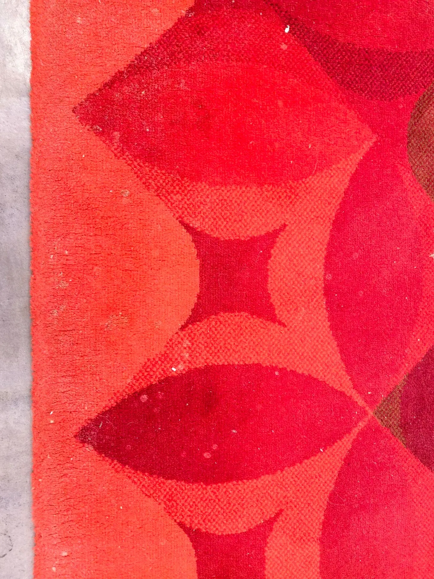 Vintage Danish Geometric Rug