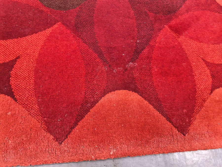 Vintage Danish Geometric Rug
