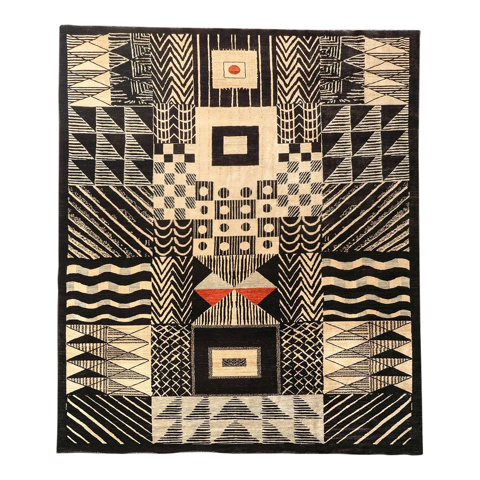 Vintage Bauhaus Oversized Vintage Rug