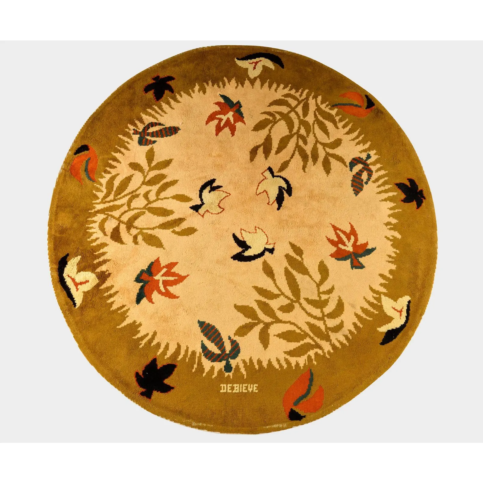 Vintage French Circle Rug