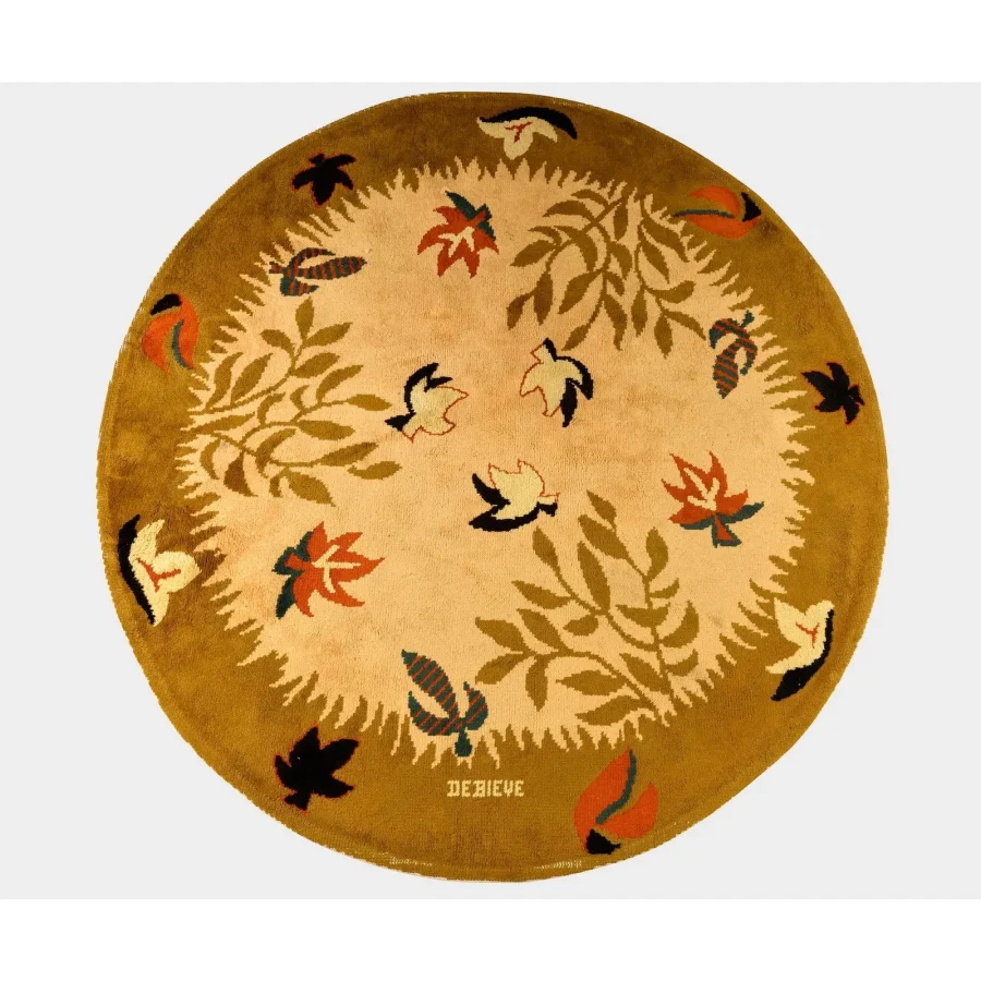Vintage French Circle Rug