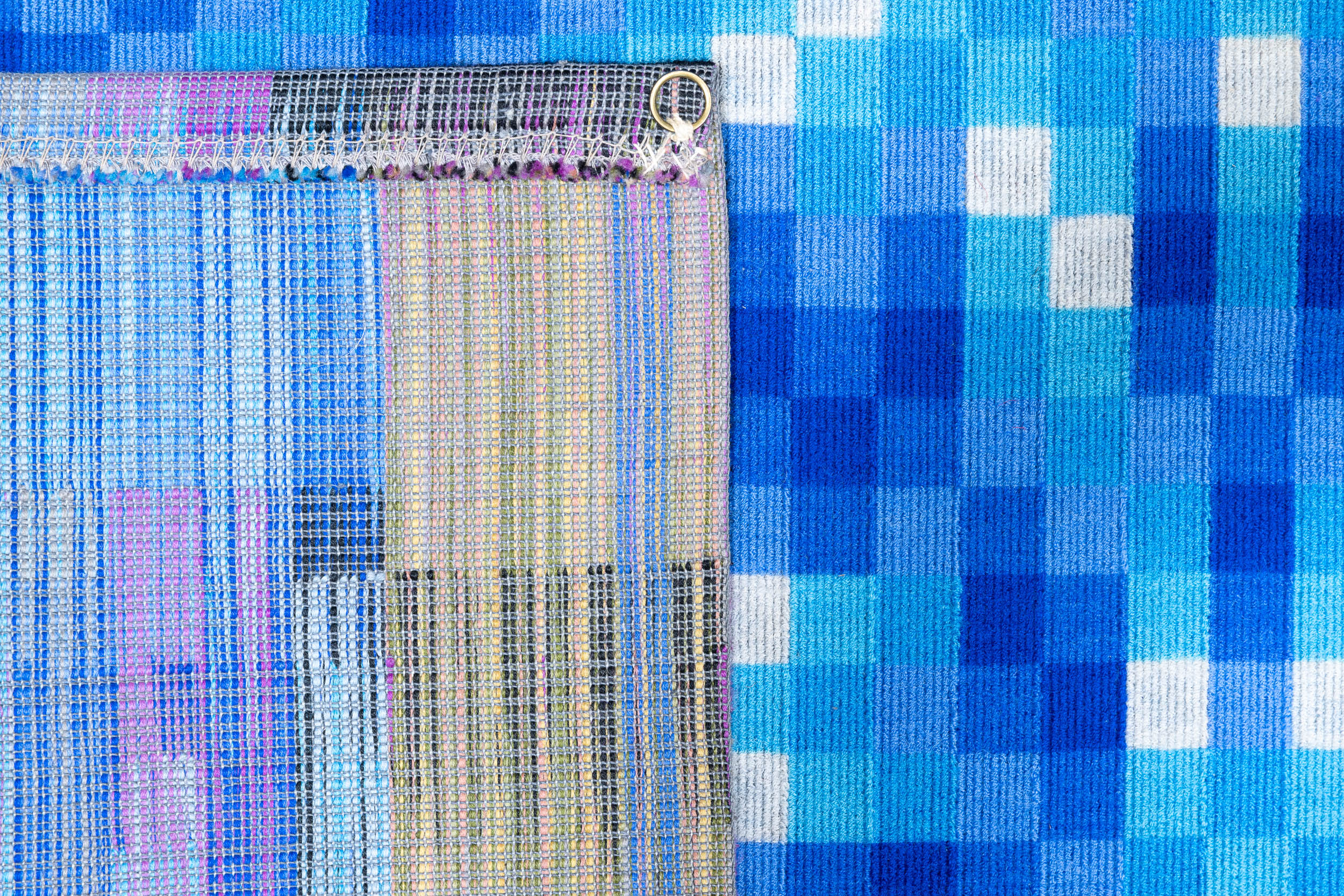 Vintage French Square Rug