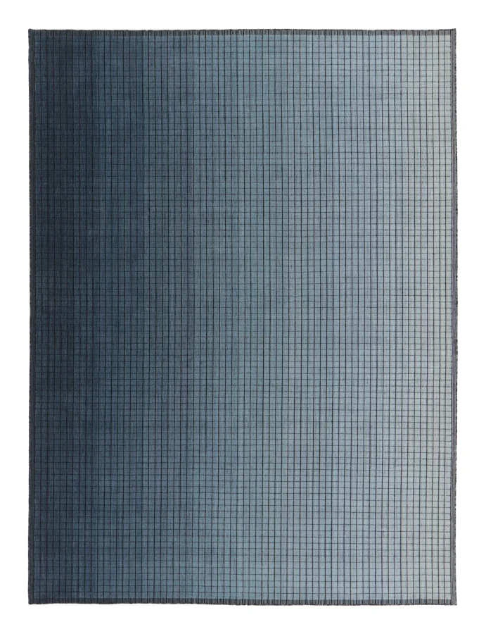 Rug & Kilim’s Contemporary Textural Rug in Gradational Blue