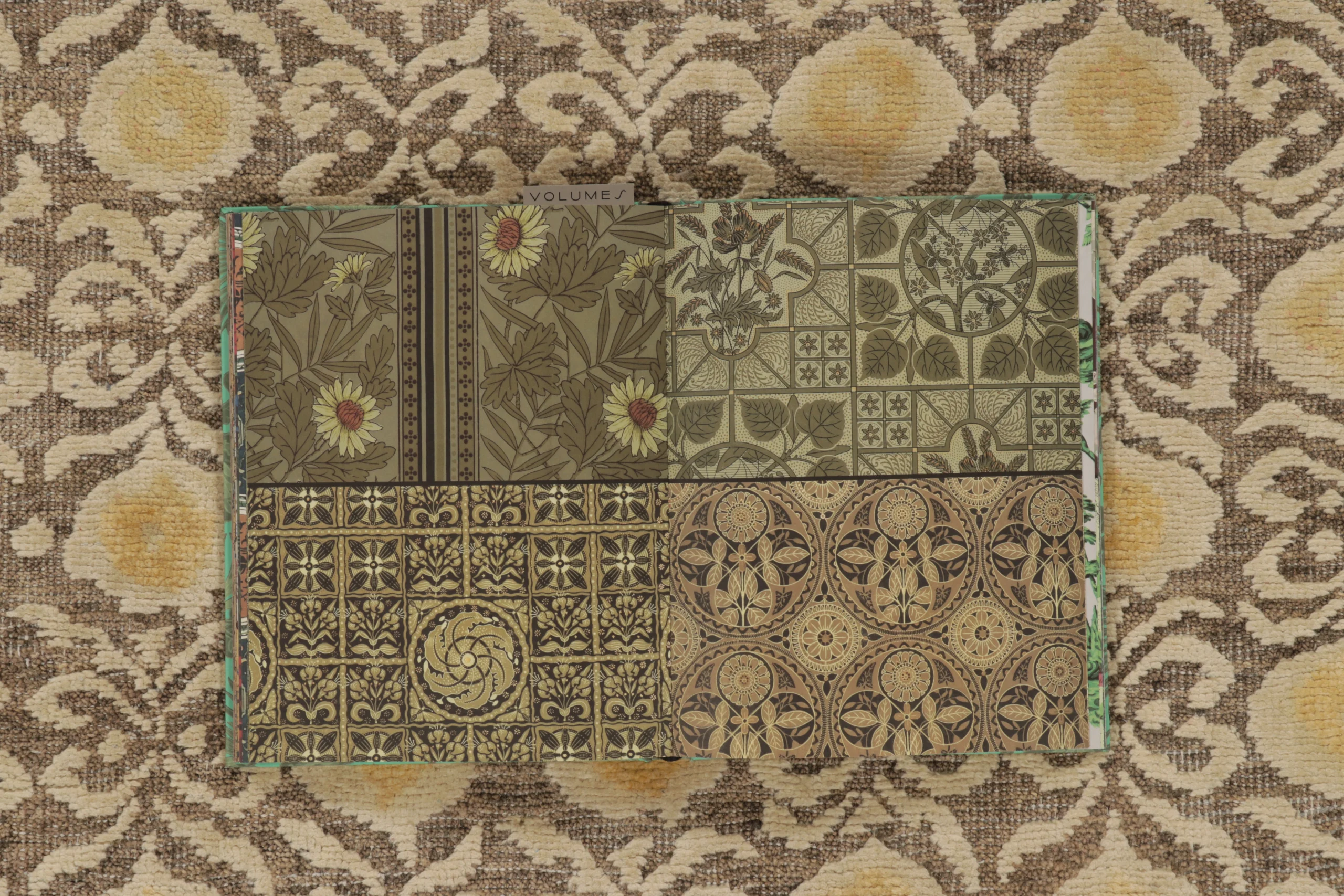 Block Print Geometric Runner