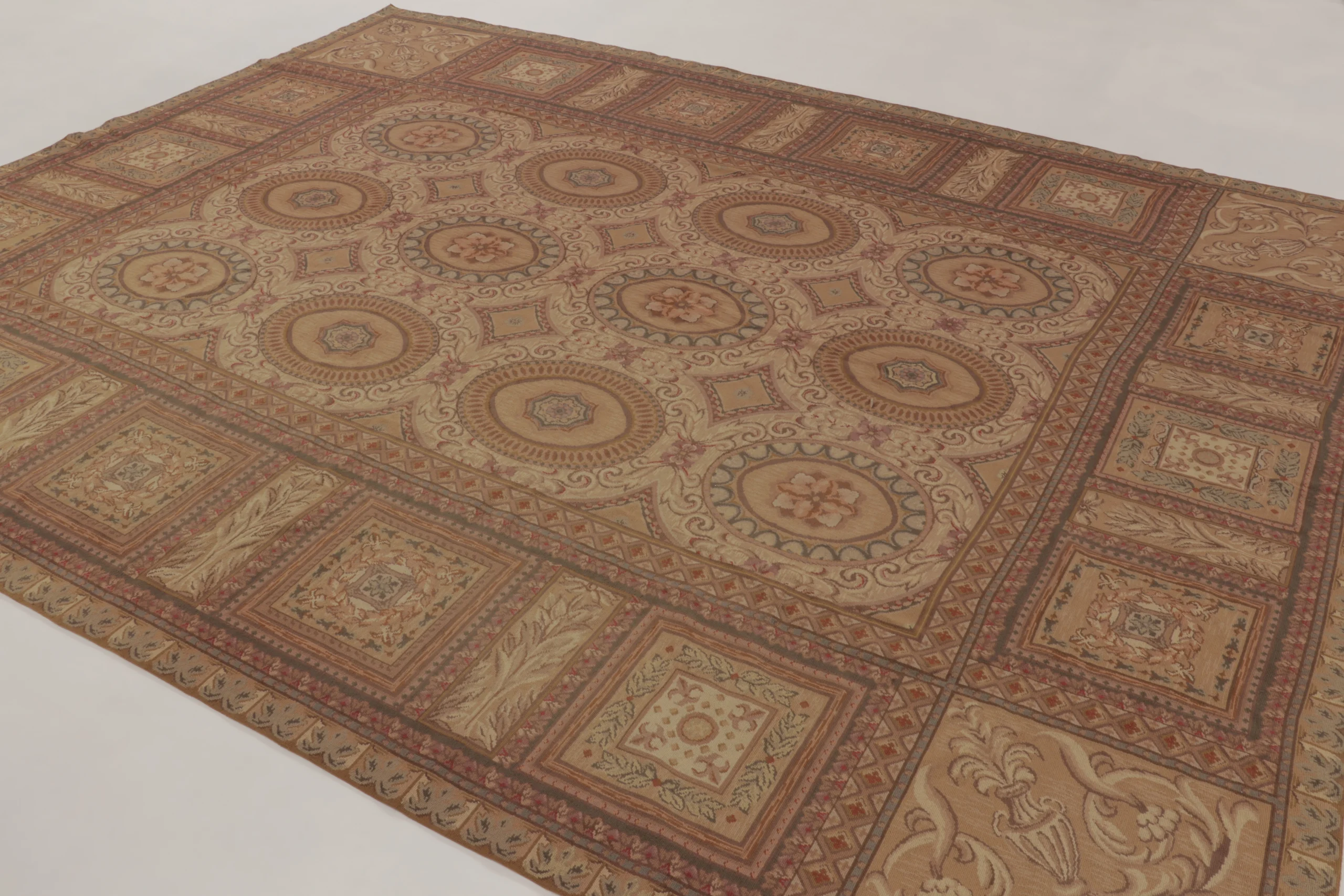 Vintage Aubusson Needlepoint Rug