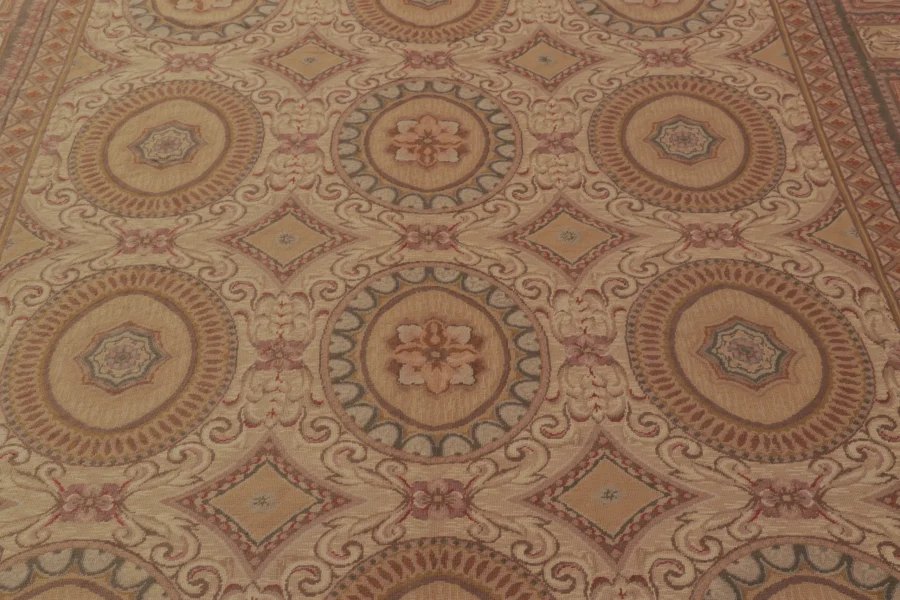 Vintage Aubusson Needlepoint Rug
