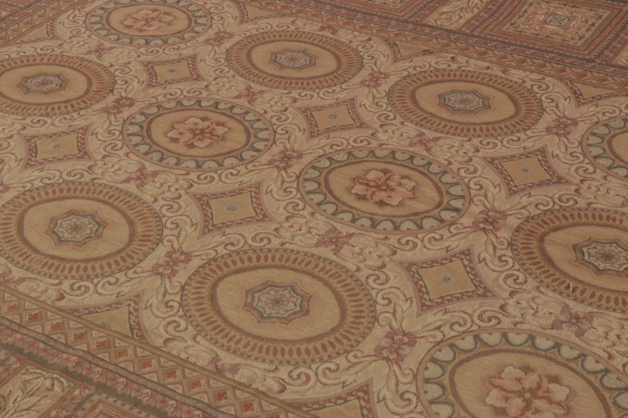 Vintage Aubusson Needlepoint Rug
