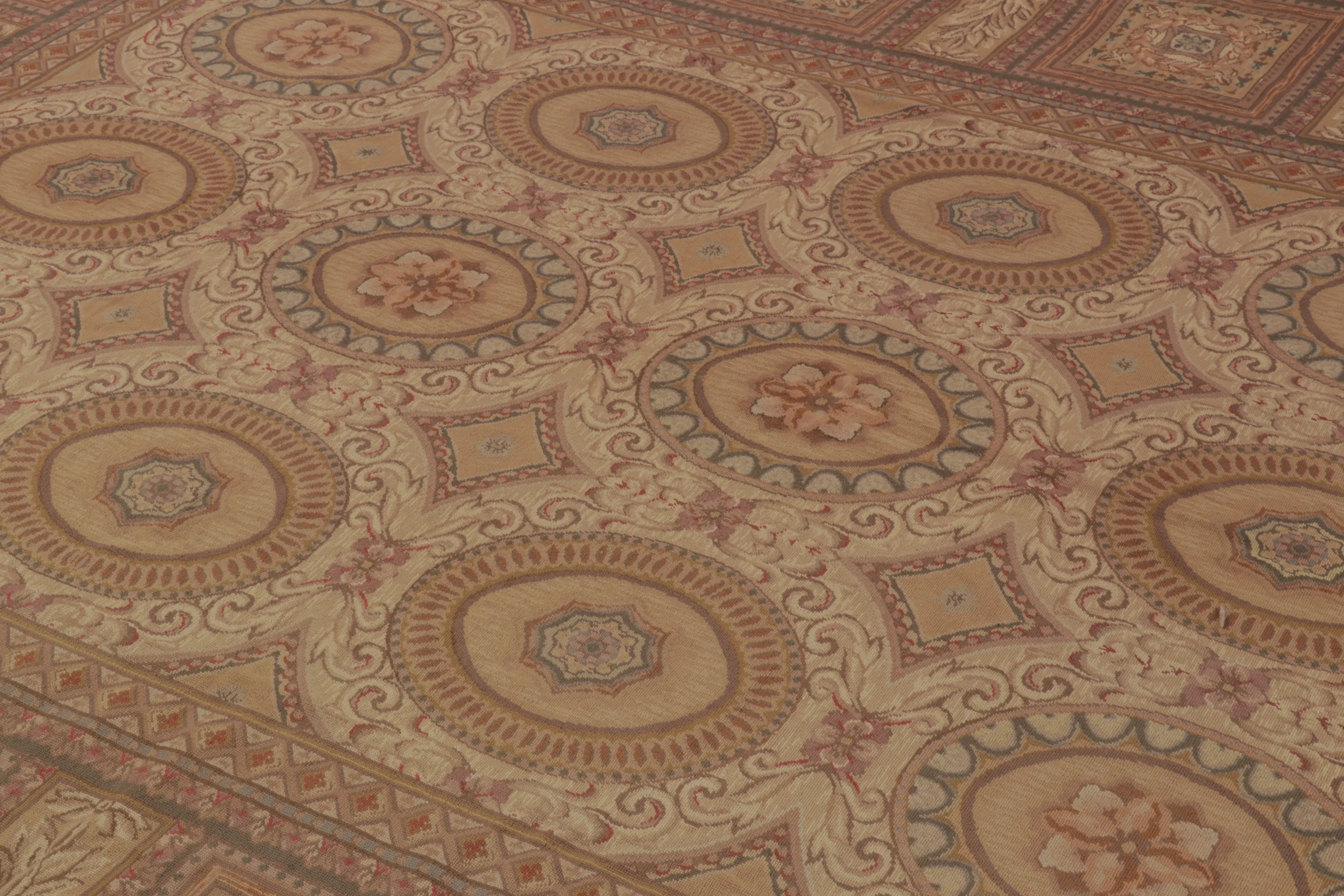 Vintage Aubusson Needlepoint Rug