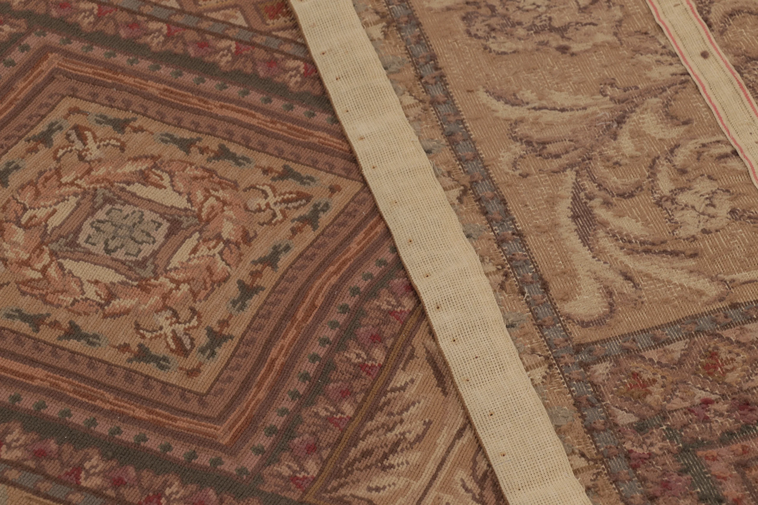 Vintage Aubusson Needlepoint Rug